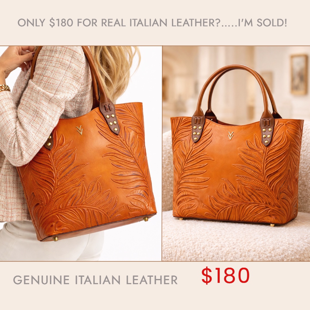 YV Handbags Facebook ad: Genuine Italian Leather Handbag