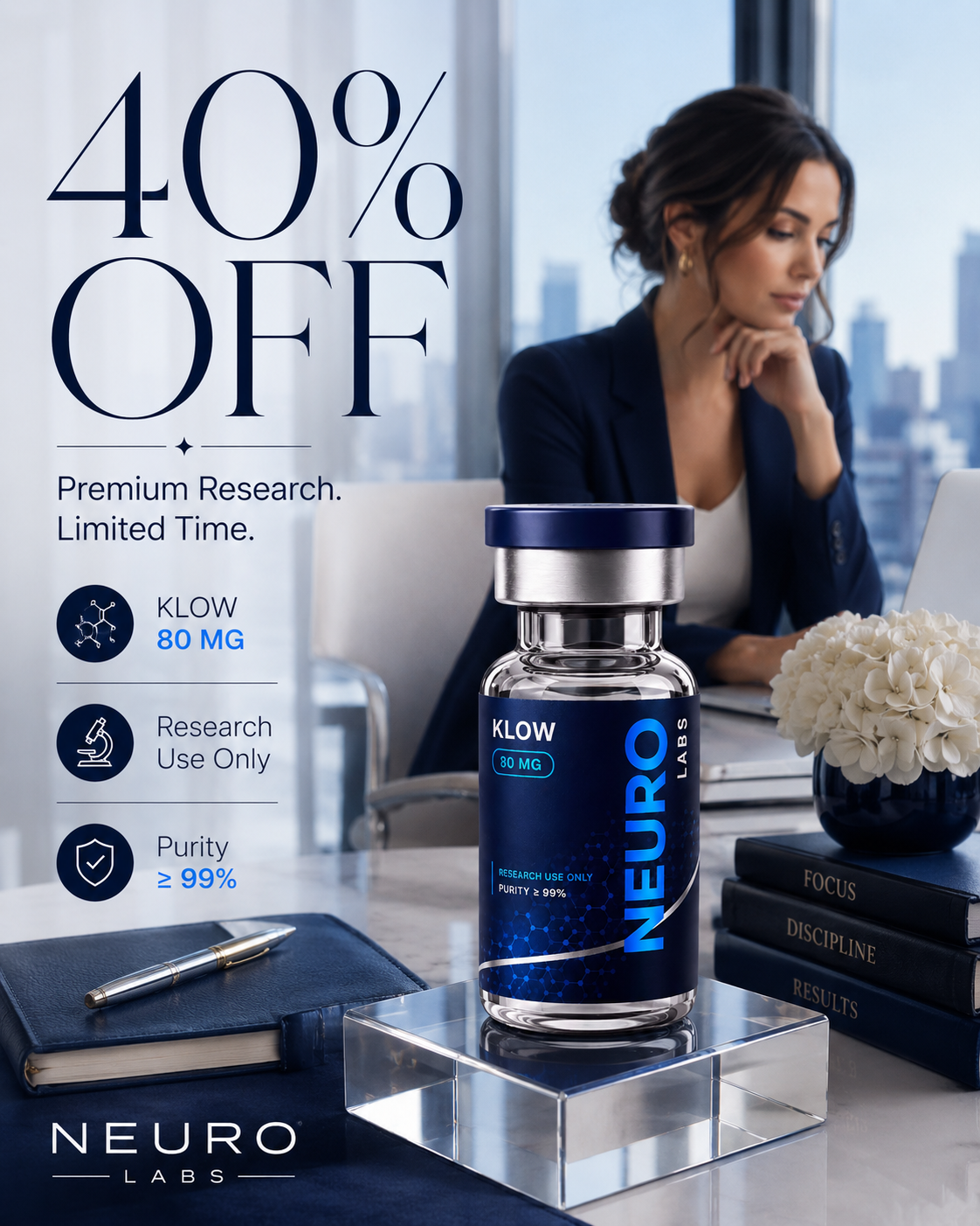 Neuro Facebook ad: 40% Off With Code NEURO40