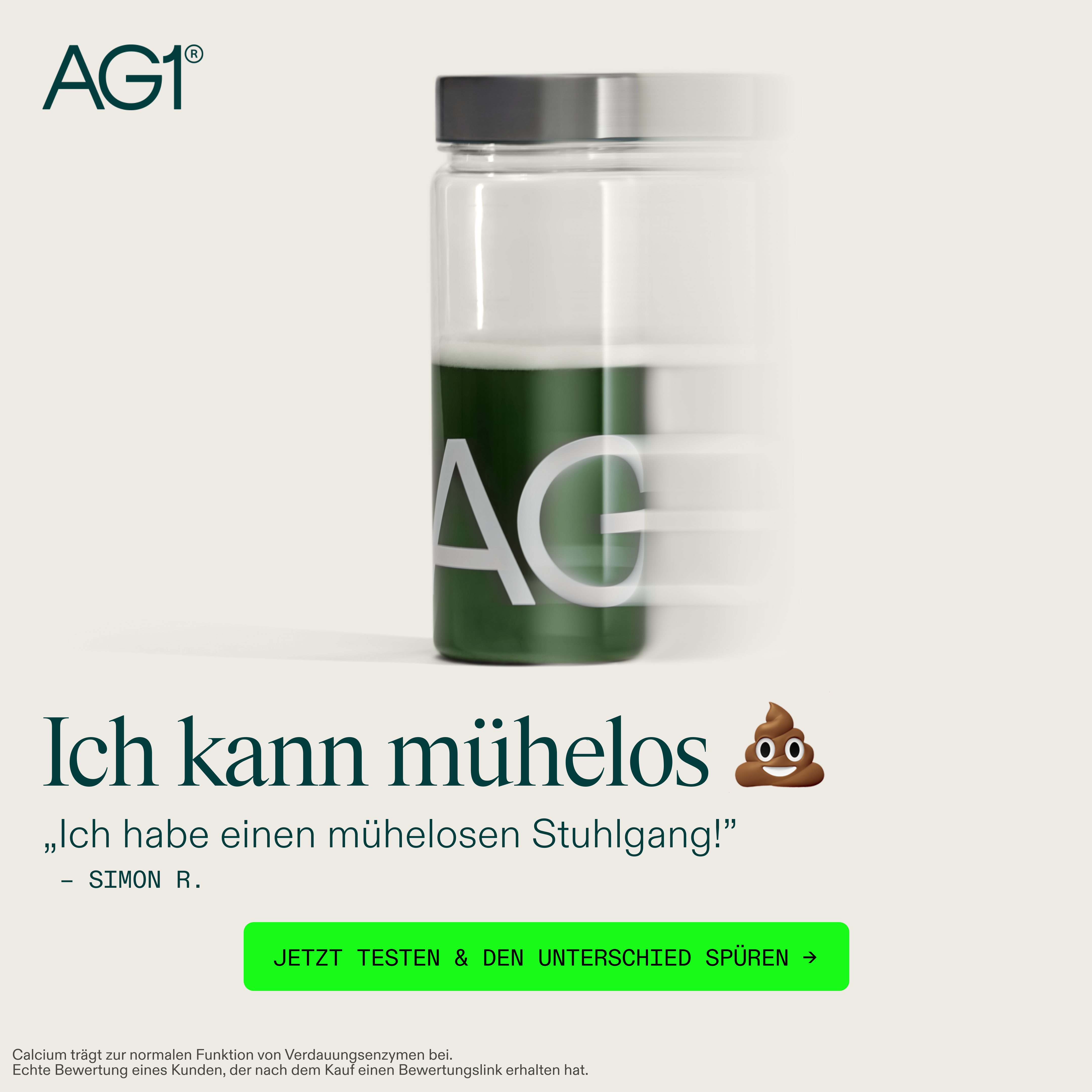 AG1 Deutschland Facebook ad