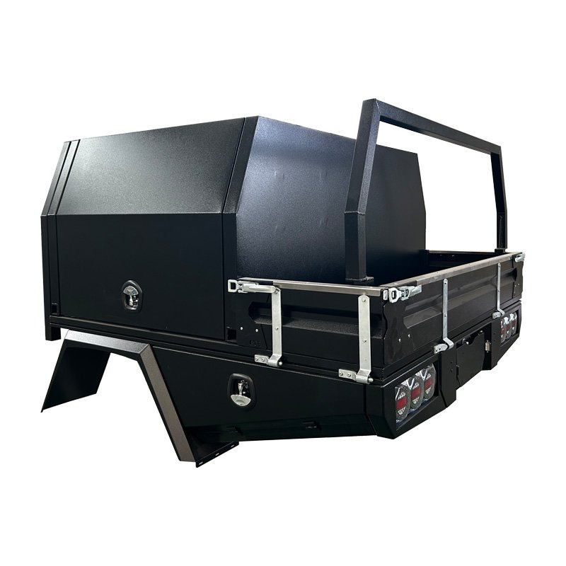 EzToolbox Qld Facebook ad: Black Aluminium 1800 Tray and 1200 Canopy Package