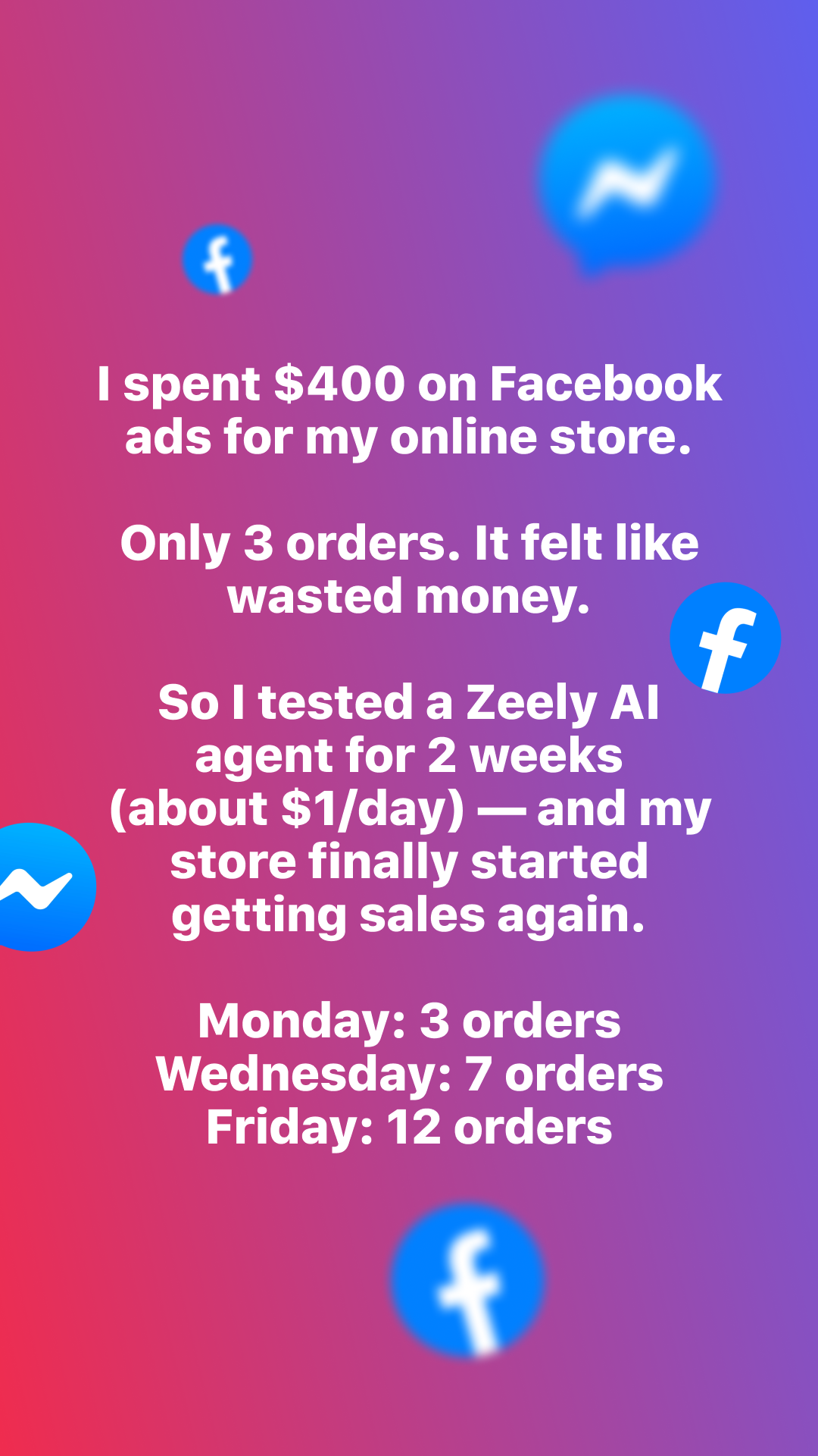 Zeely Facebook ad