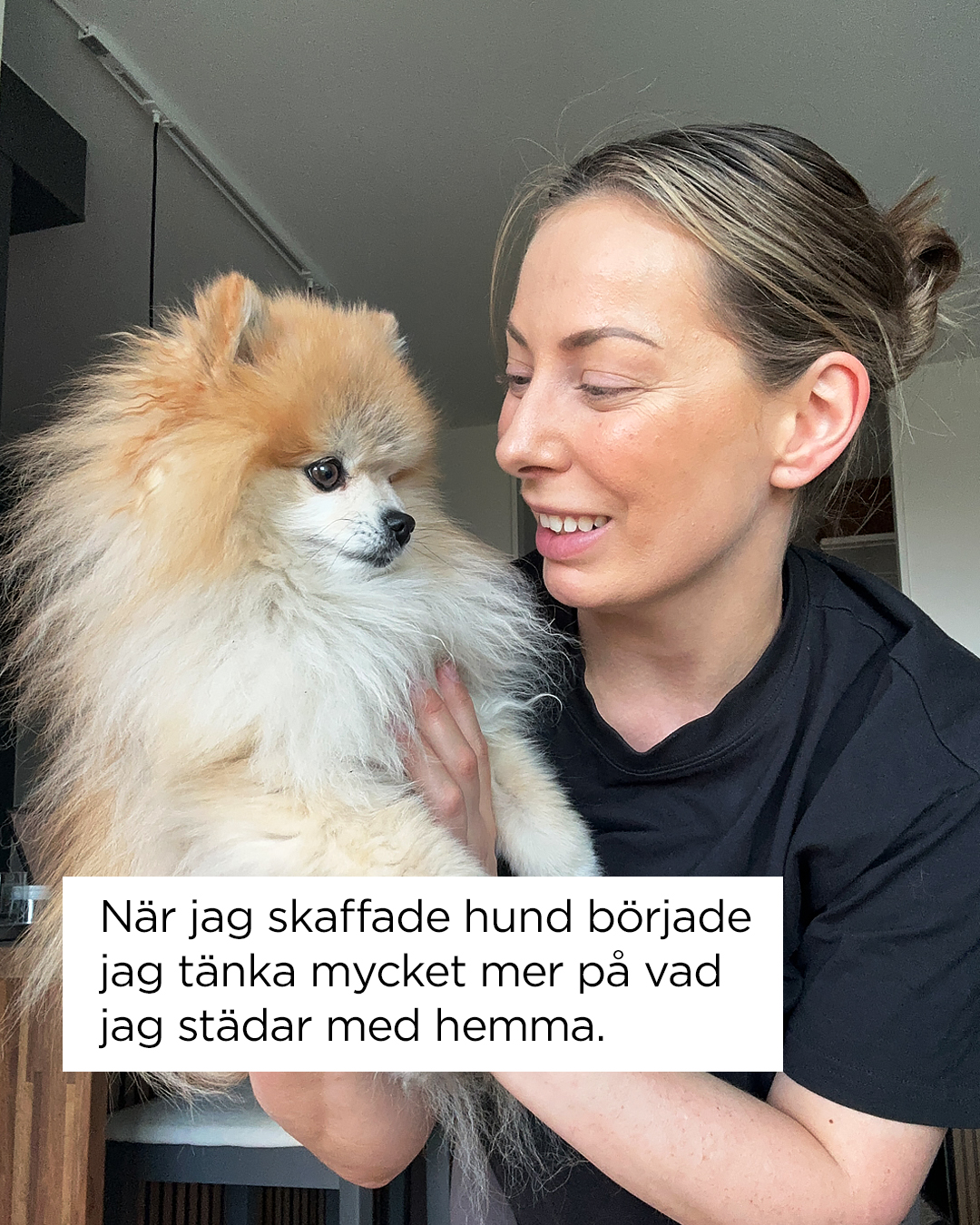 Stephanie & Billie Facebook ad: Sedan vi skaffade vovve har jag blivit så…