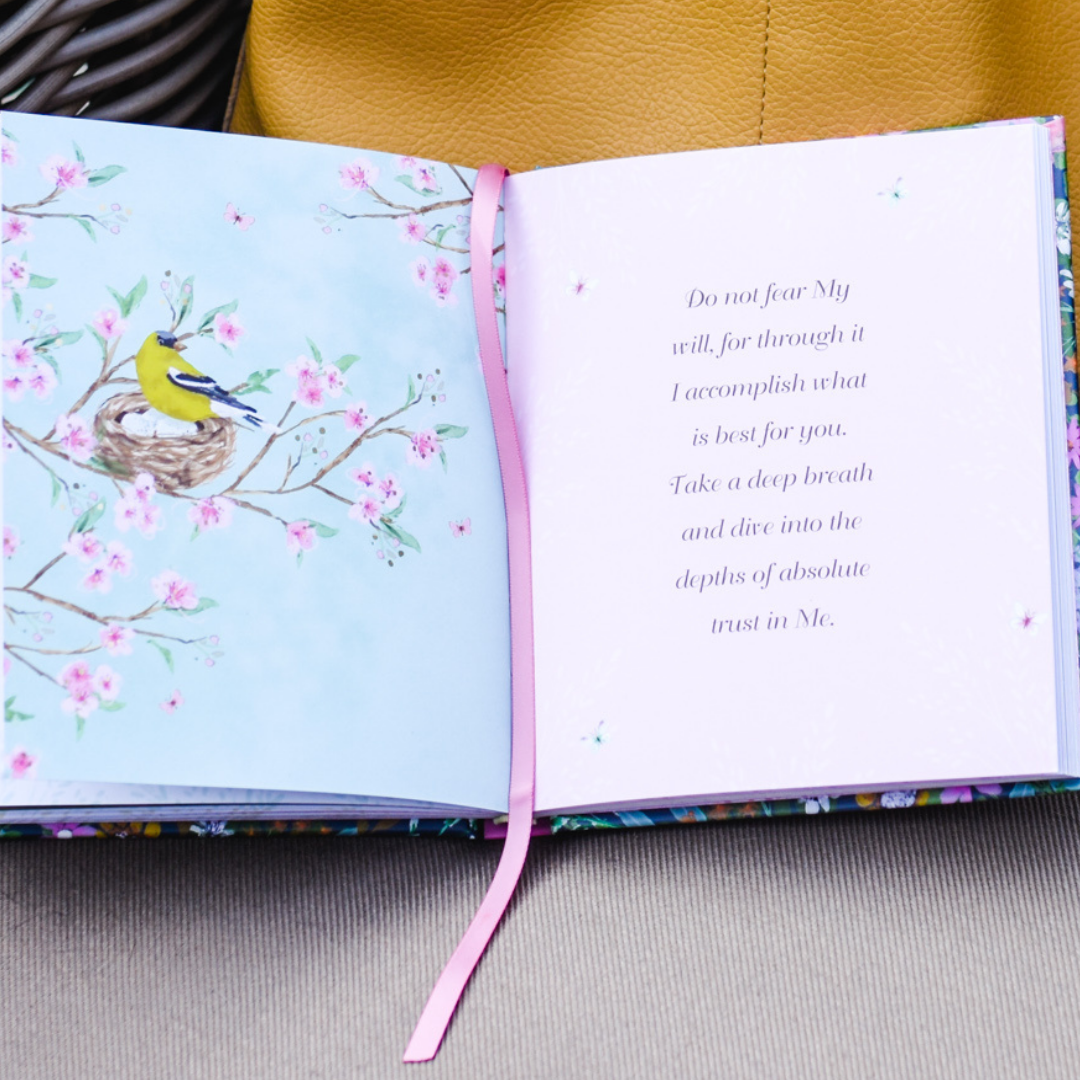 Jesus Calling by Sarah Young Facebook ad: When you don’t have the words to pray, start here…
