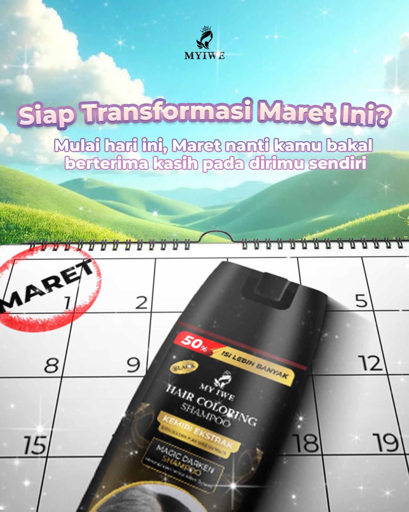 Myiwe Hair Coloring Shampoo Facebook ad