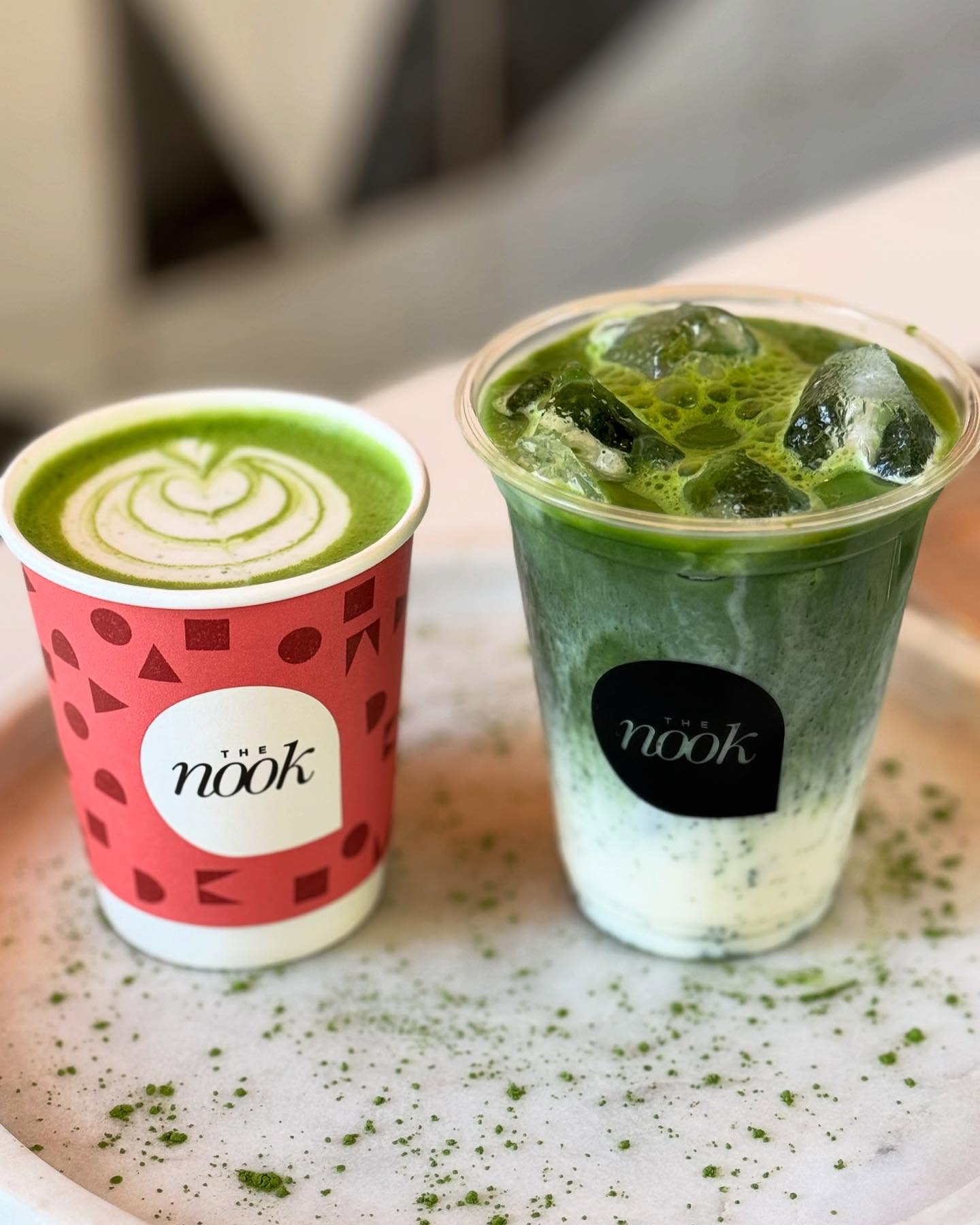 TheNook_Hampstead Facebook ad: The best Matcha served hot or iced, with…