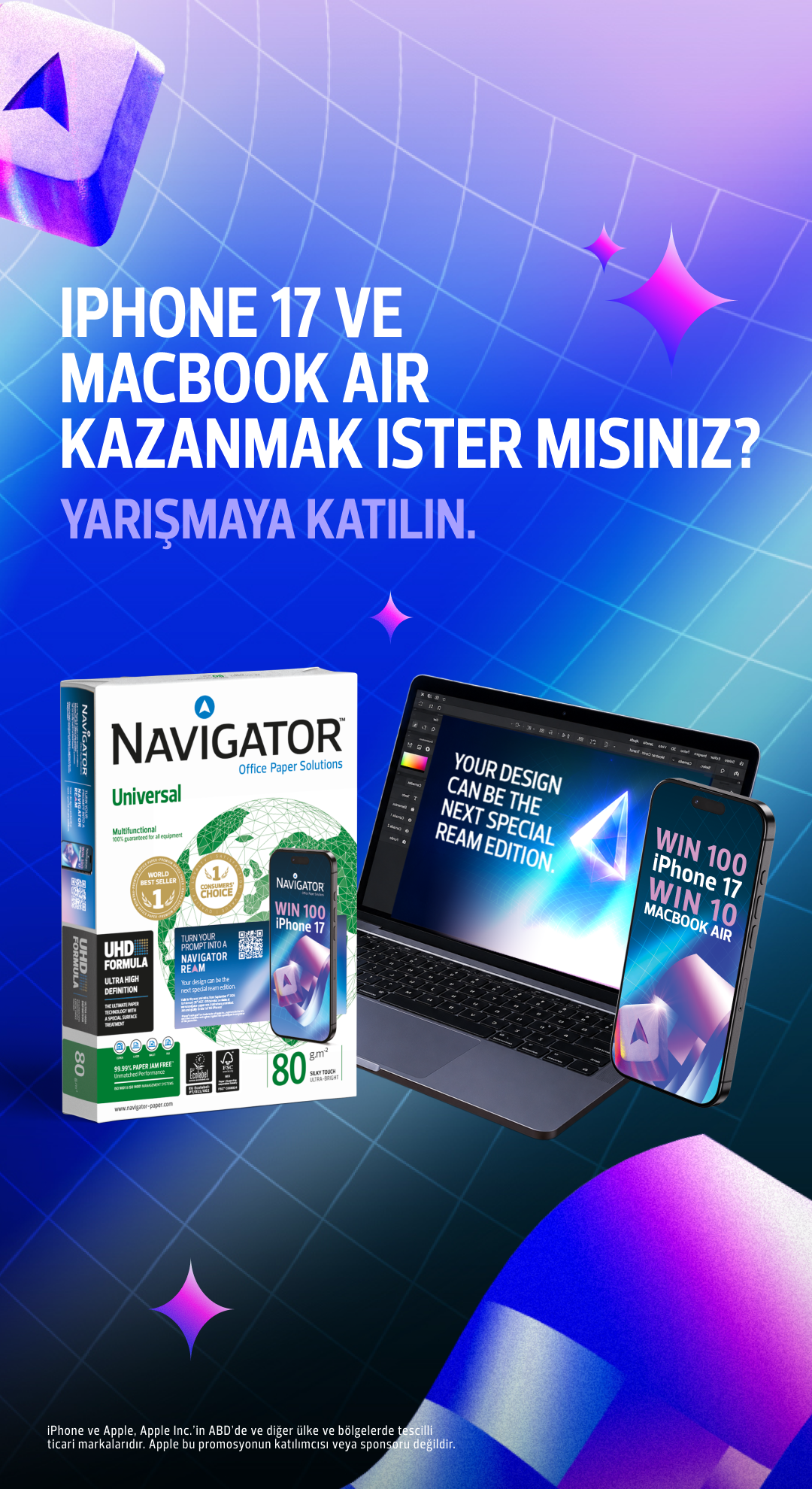 Navigator Paper Facebook ad: Navigator, Turn your prompt into a Navigator ream