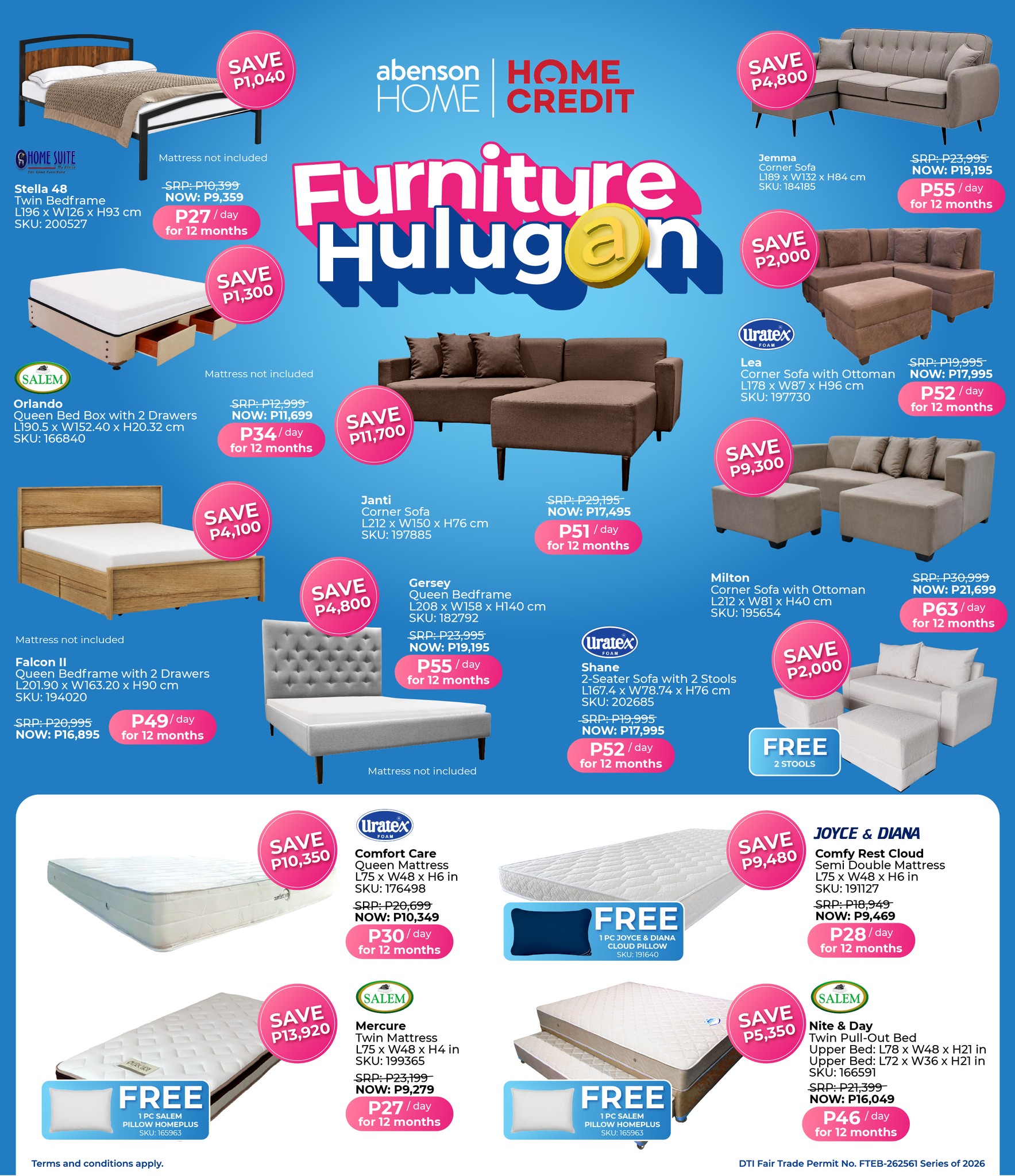 Abenson HOME Furniture Facebook ad