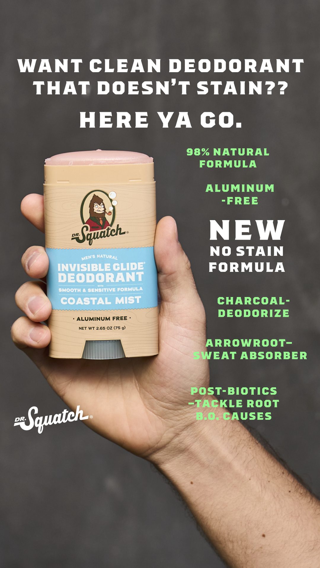 Dr. Squatch Facebook ad