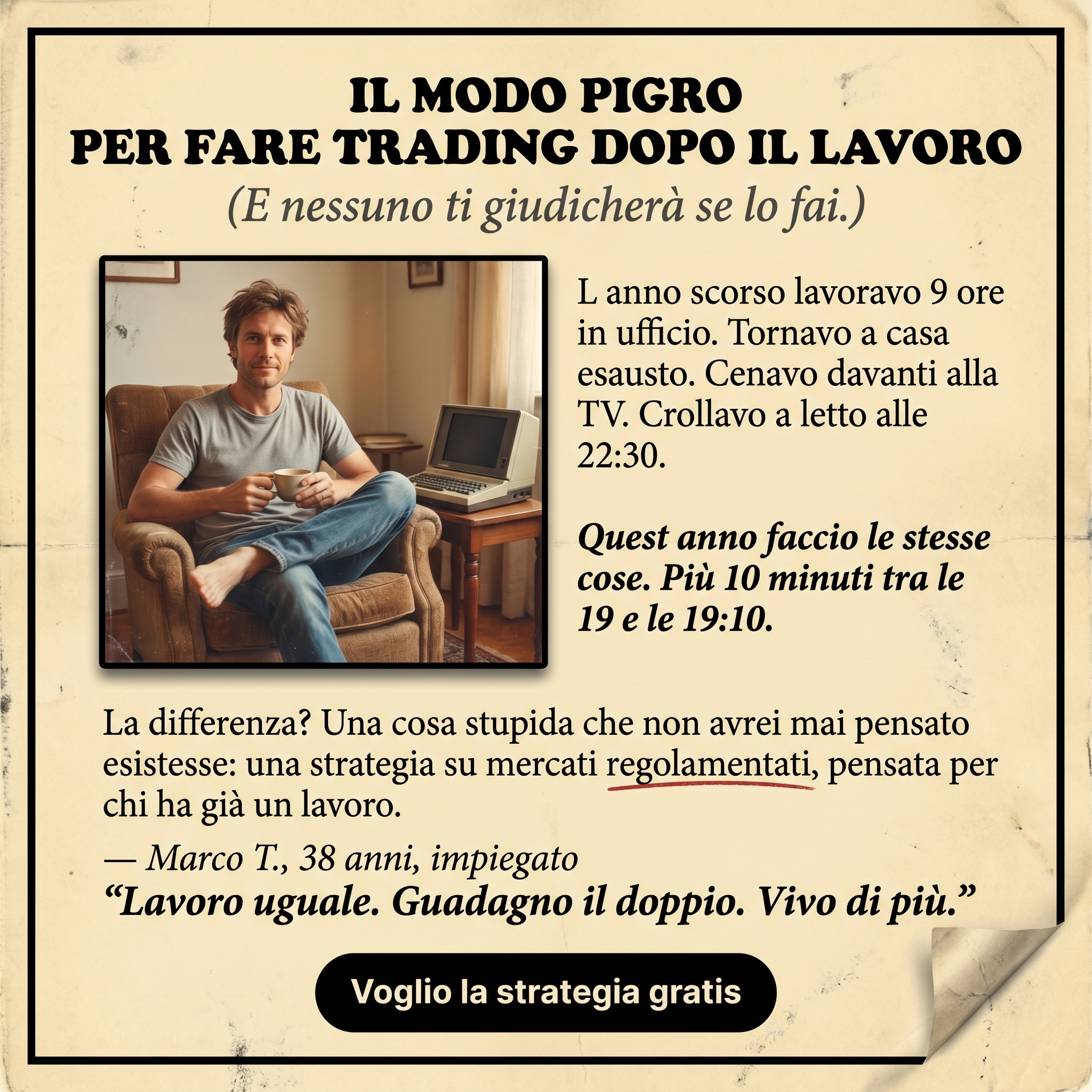 Chinooky Facebook ad: Marco lo dice in 12 parole.