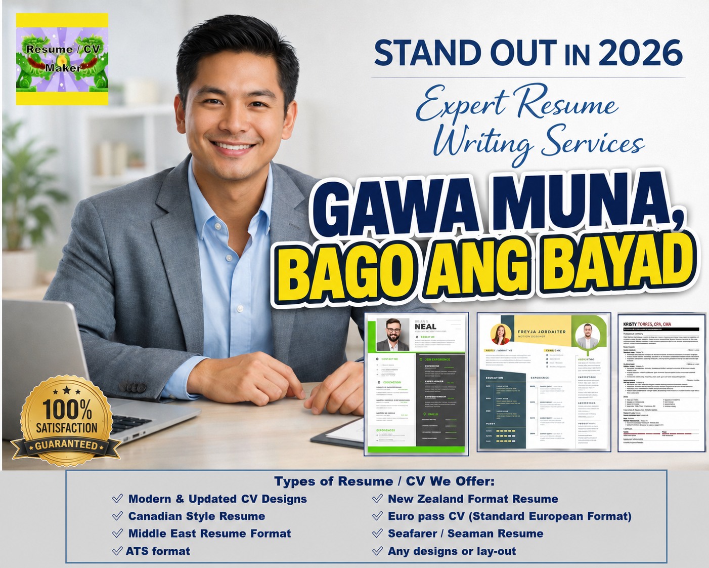 Resume & CV Kabayan Experts Facebook ad