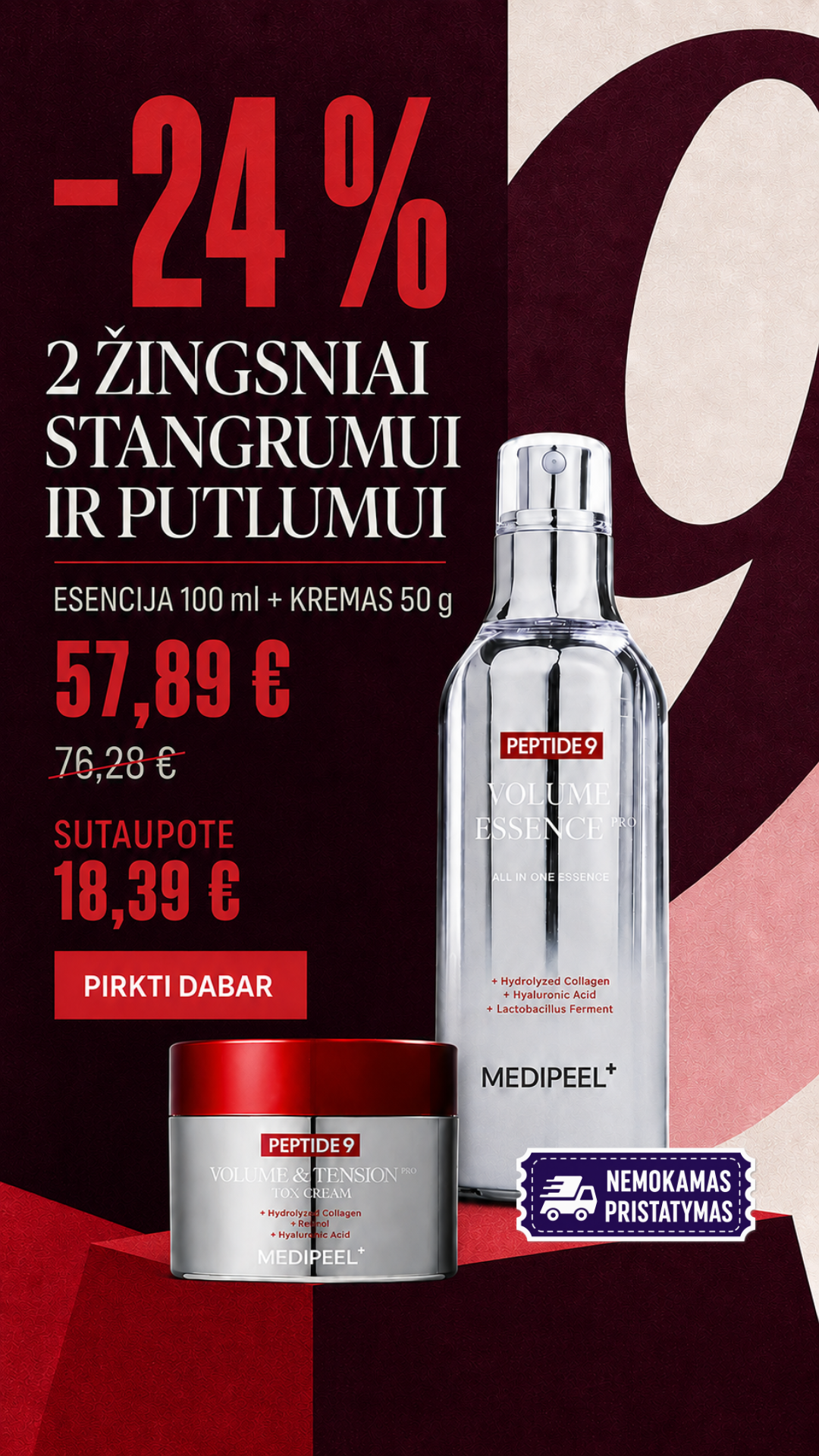 Asian Blossom korėjietiška kosmetika Facebook ad