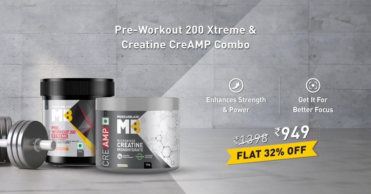MuscleBlaze Facebook ad