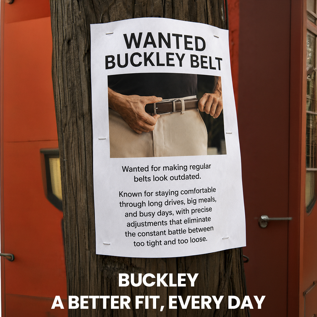 Buckley Belts Facebook ad