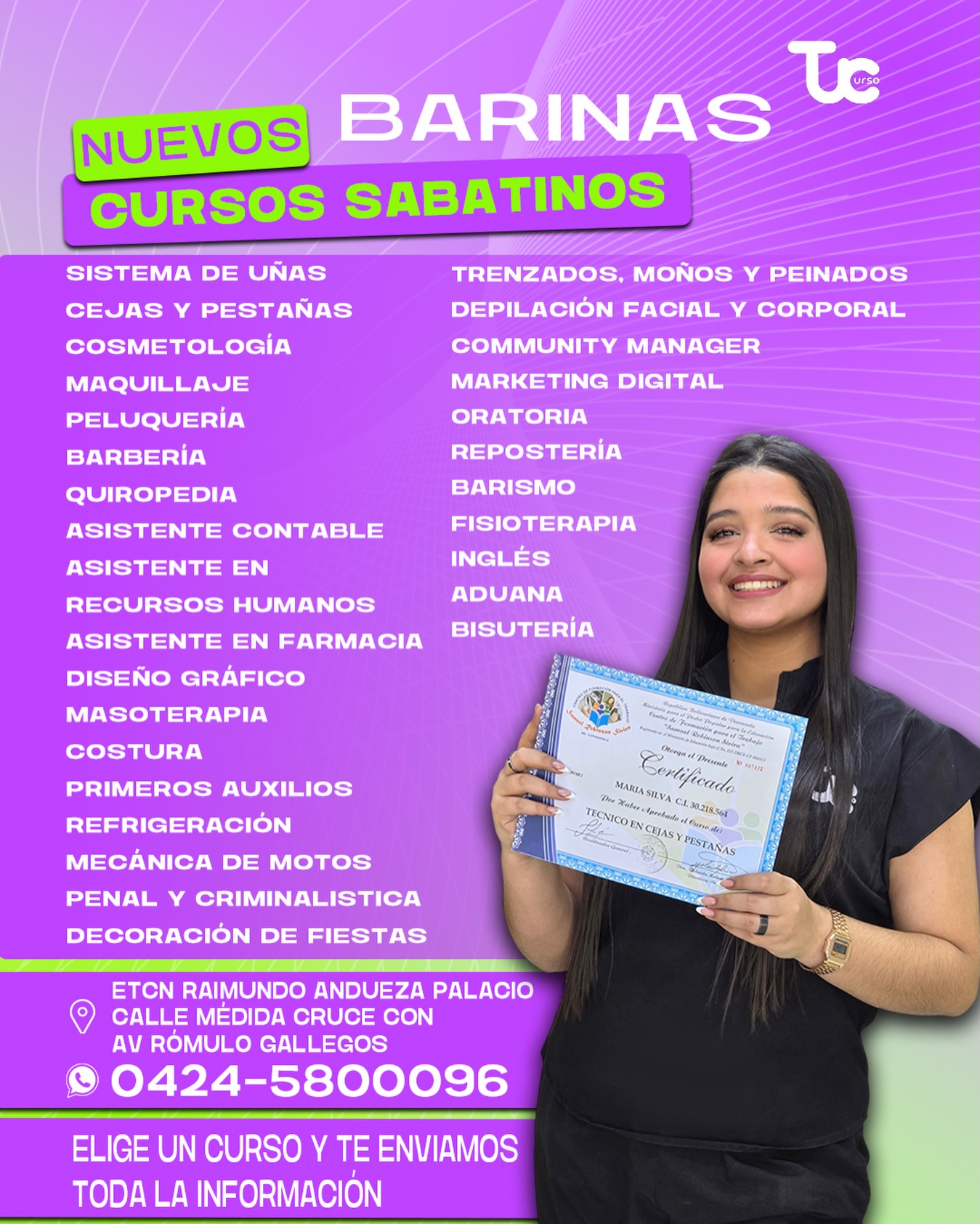 Tu Curso Barinas Facebook ad: ¡ATENCIÓN BARINAS!