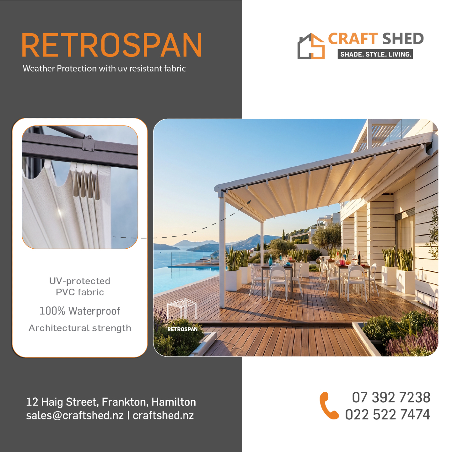Craft Shed Hamilton - Louvres, Pergolas & Indoor/Outdoor Blinds Facebook ad: Book Free Measure and Quote