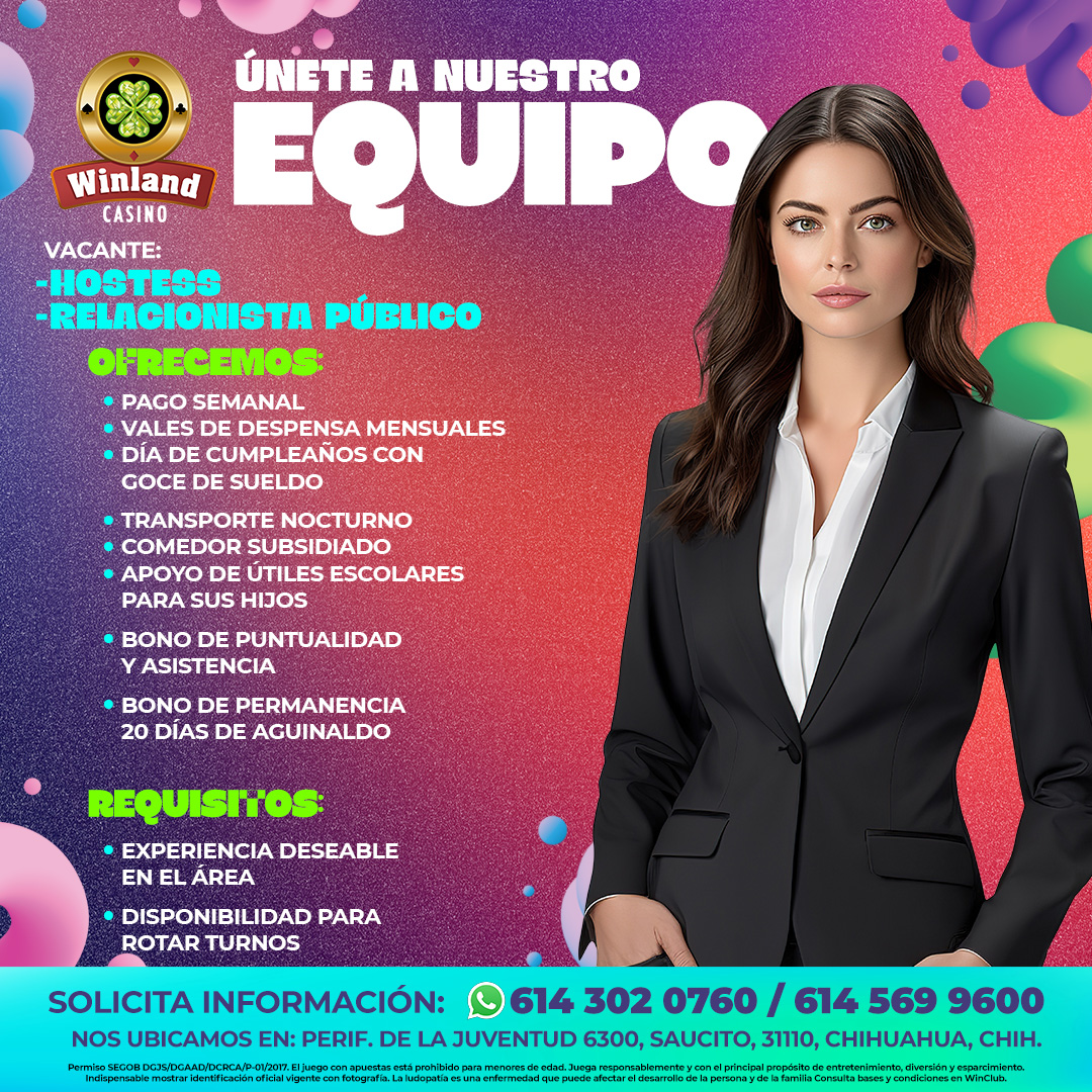 Atracción Talento Winland Chihuahua Facebook ad