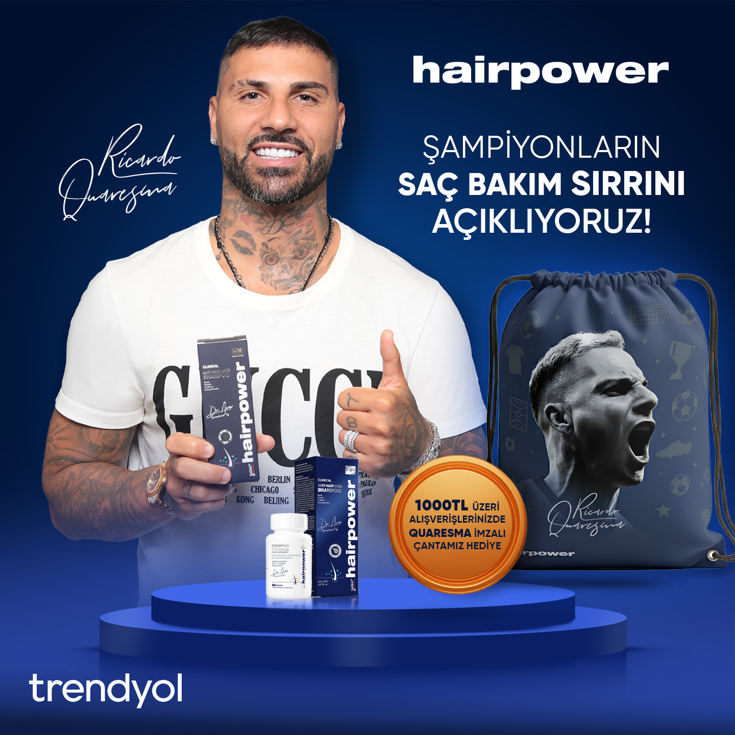 hairpowerstore Facebook ad: Hairpower ile şampiyonlar gibi güçlü, sağlıklı saçlara…
