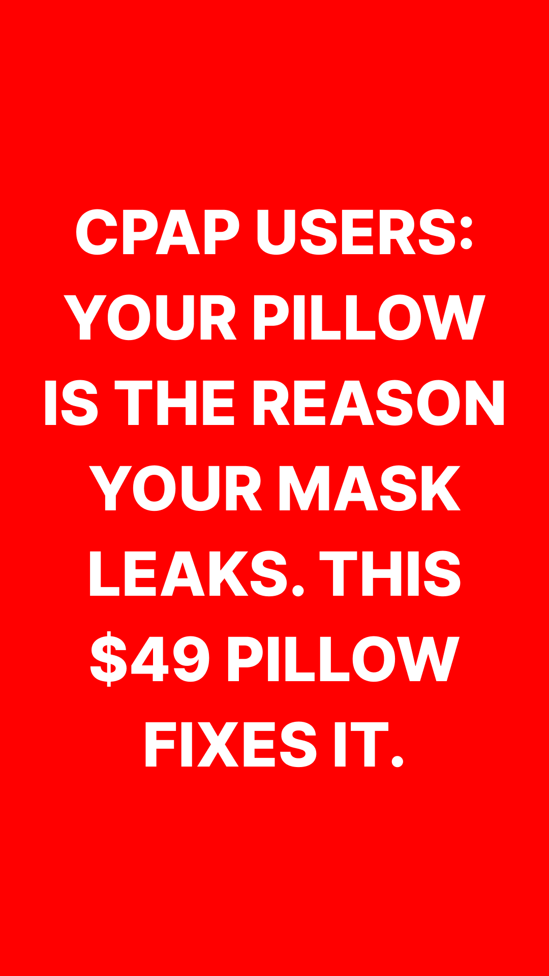Mellow Sleep Facebook ad