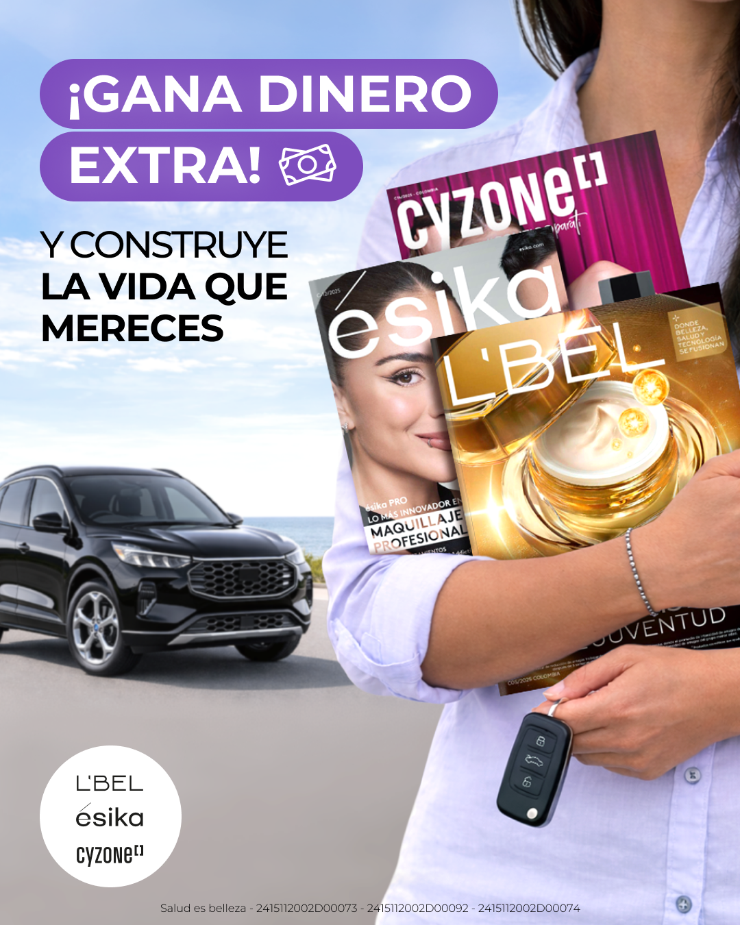 L'BEL, ésika y Cyzone Facebook ad