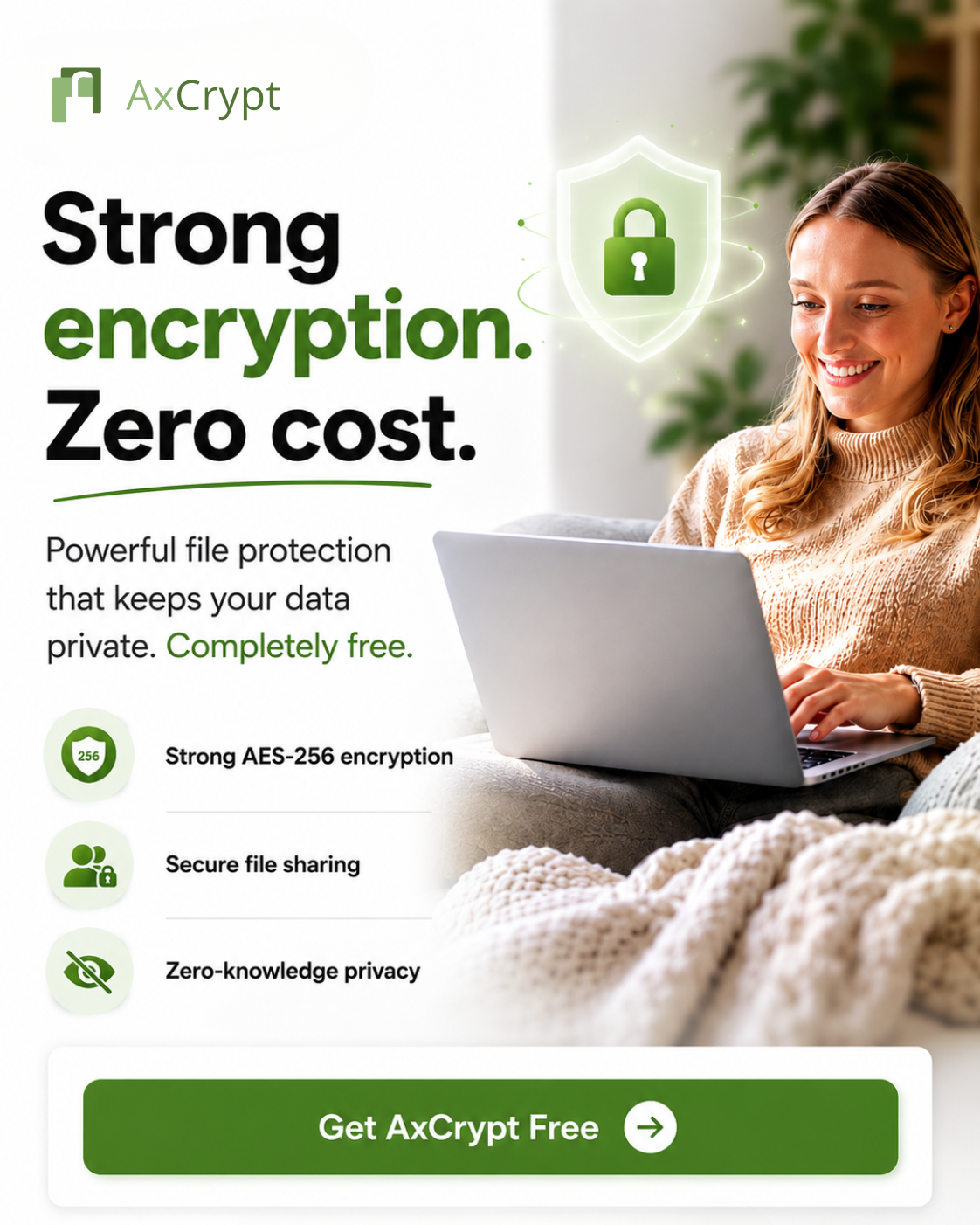 AxCrypt Facebook ad
