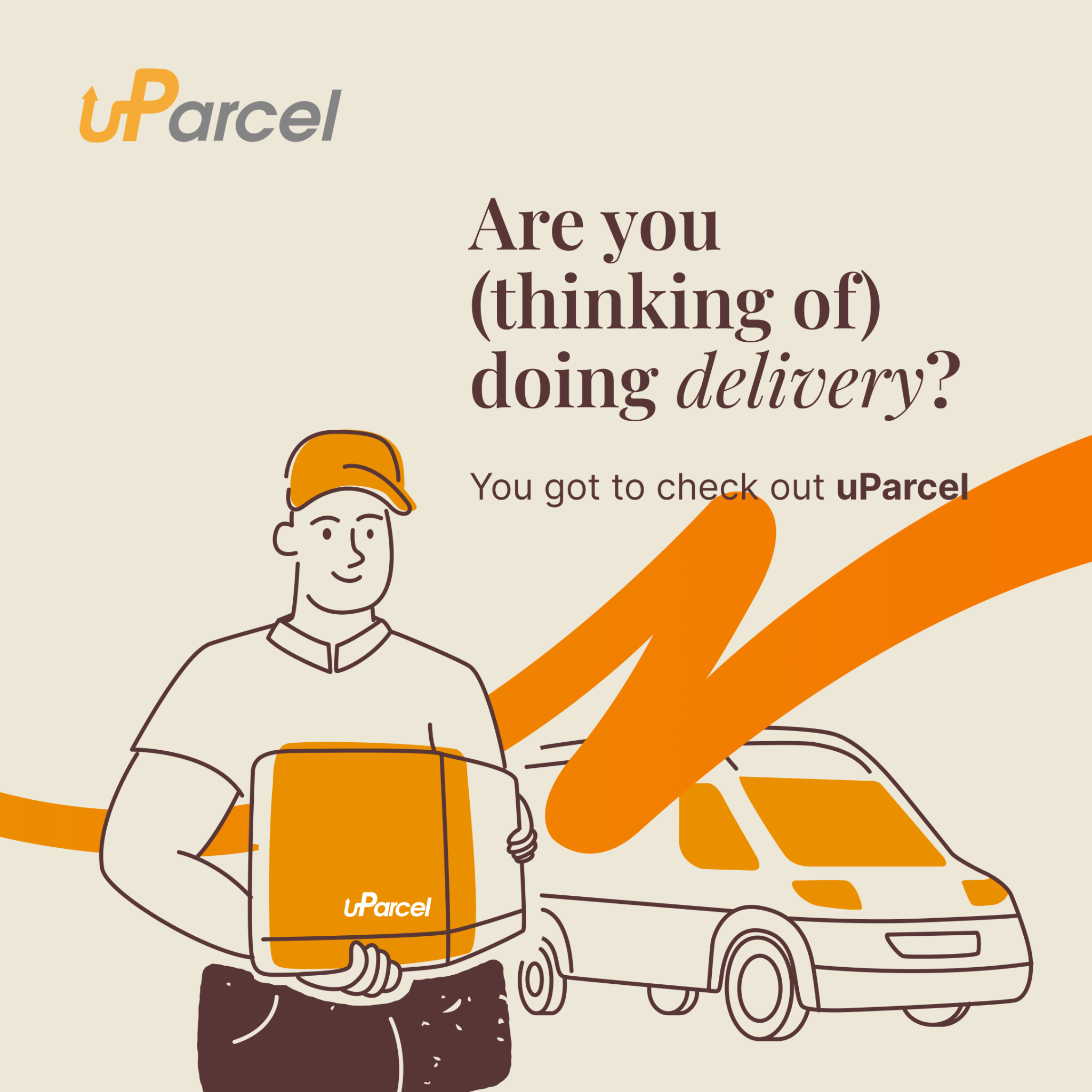 Uparcel Agent SG Facebook ad: Looking for more than just a delivery job?