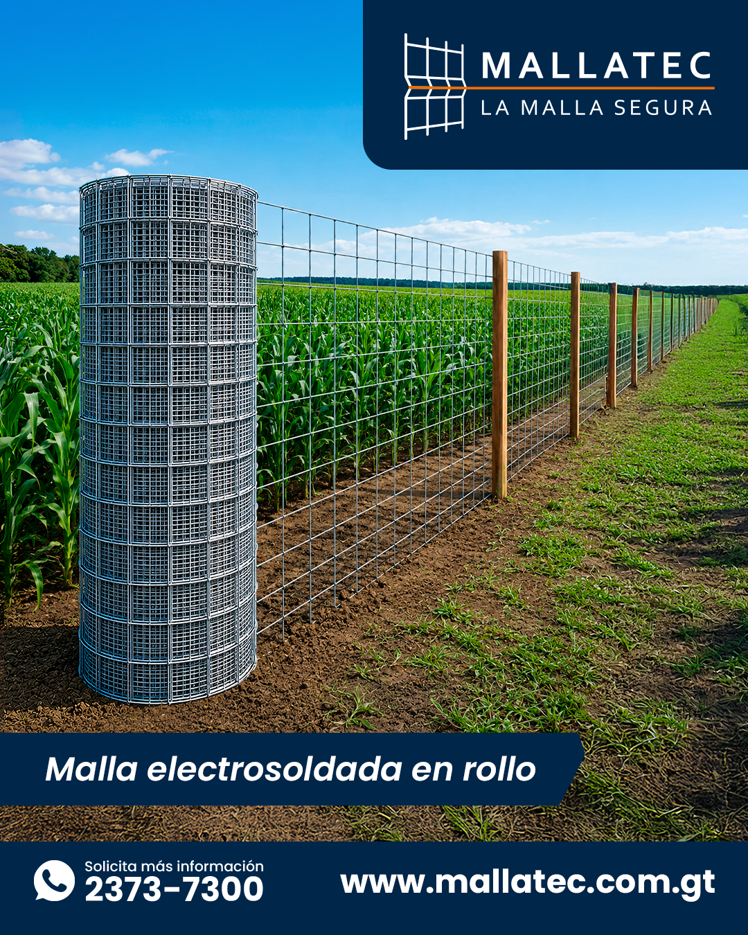 mallatec.gt Facebook ad: Protege tus espacios con calidad y resistencia.