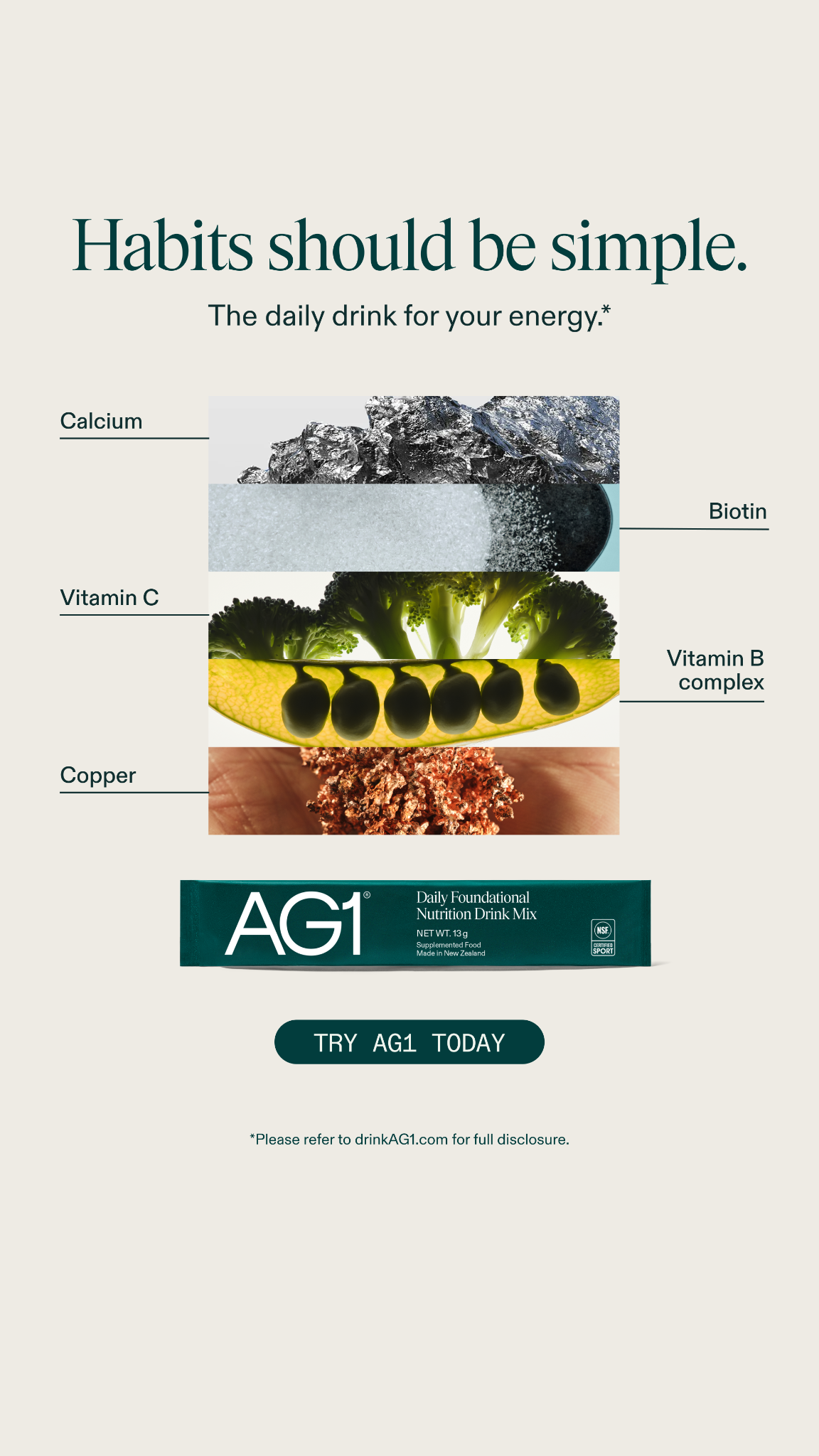 AG1 by Athletic Greens Facebook ad
