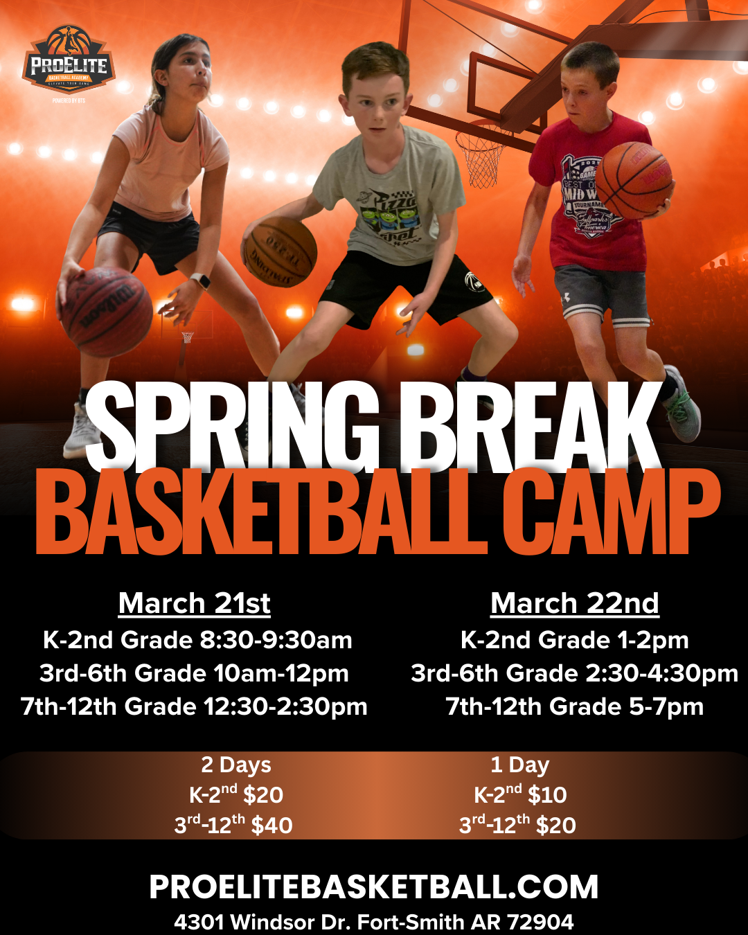ProElite Basketball Academy Facebook ad