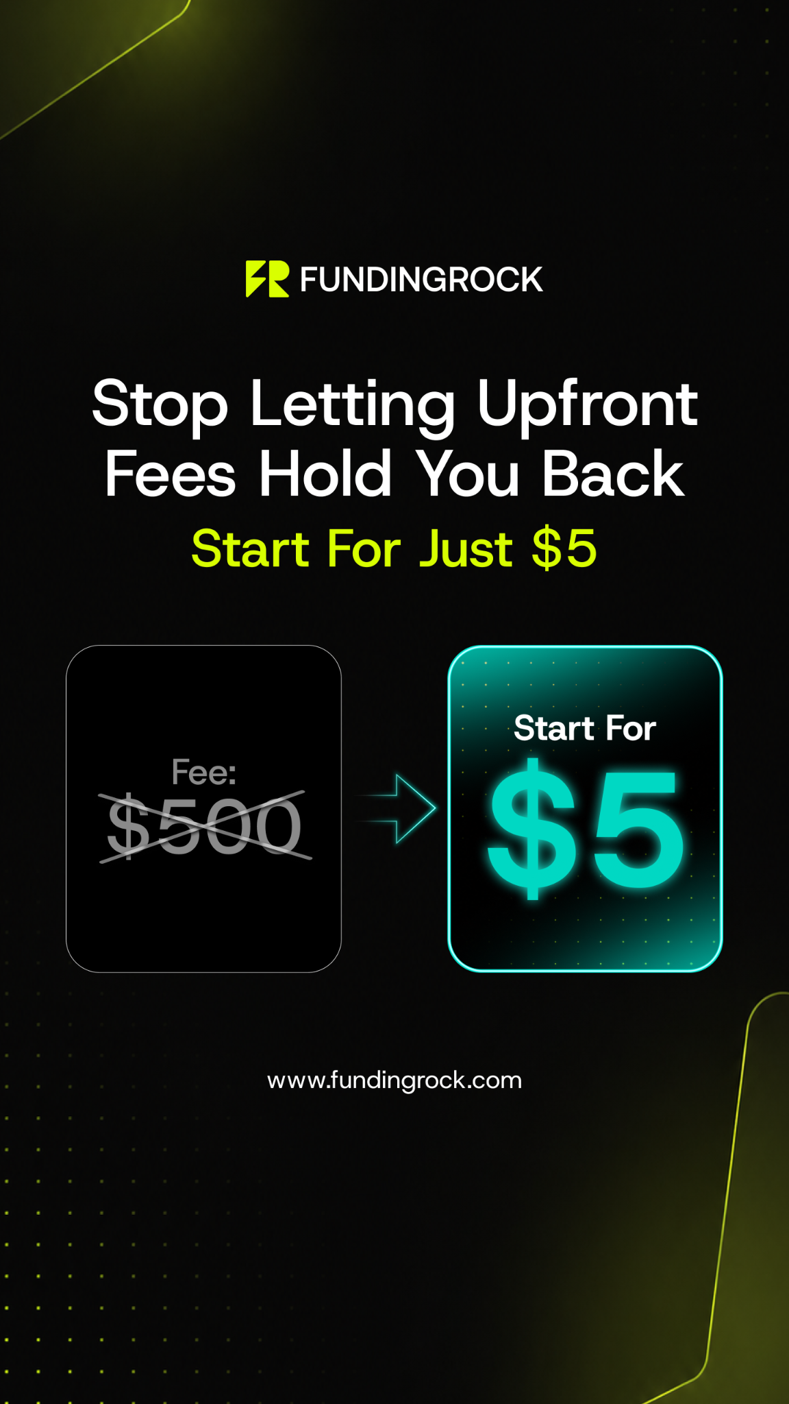 FundingRock.com Facebook ad