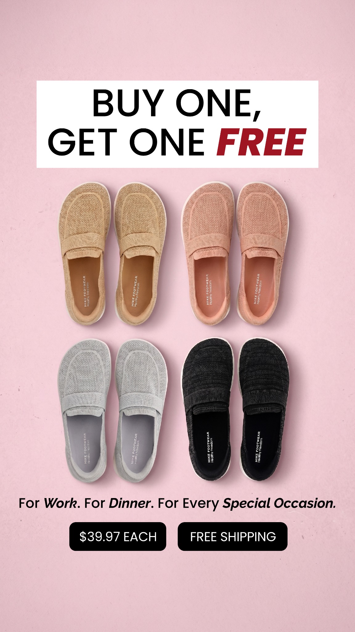 HIKE Footwear Facebook ad