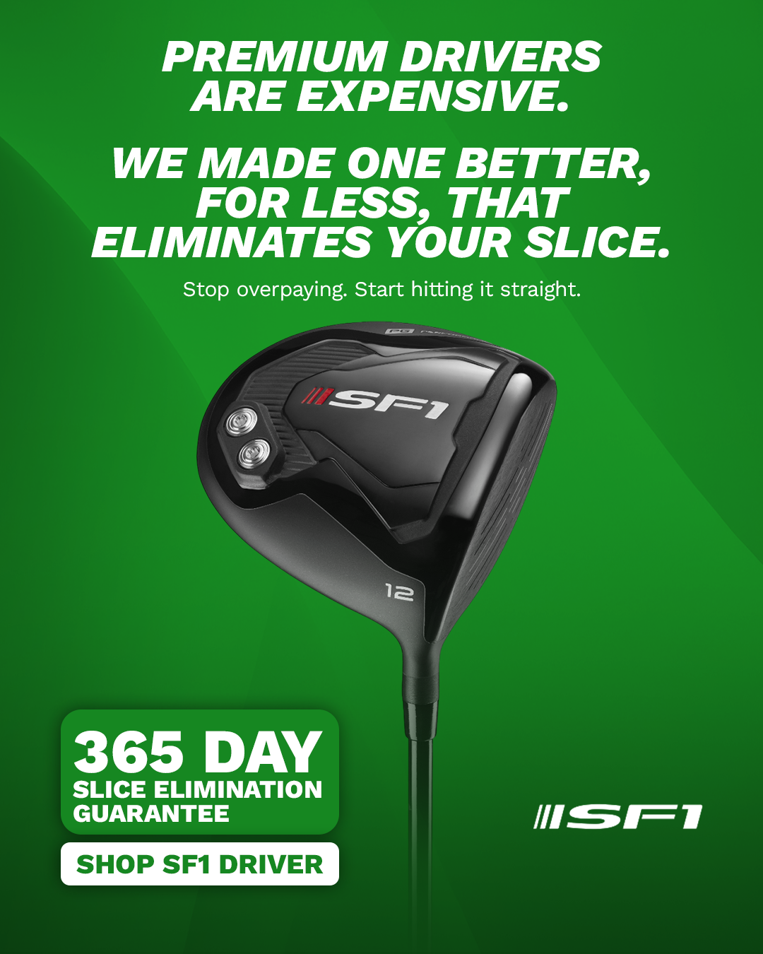 Performance Golf Facebook ad