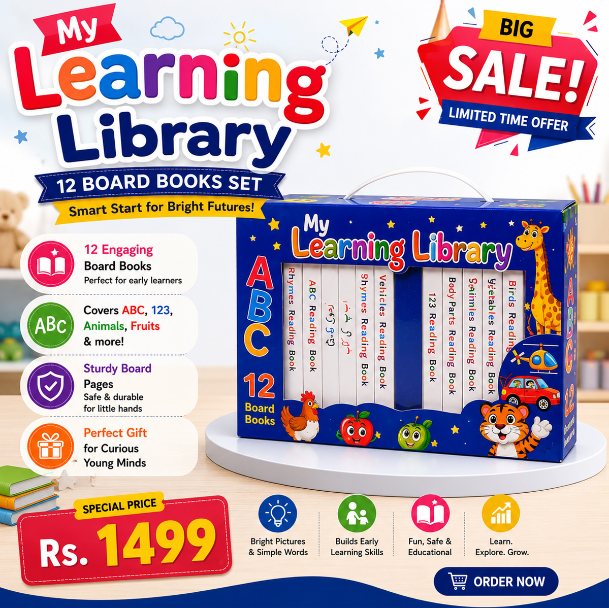Tiny Mind's Facebook ad: Fun Learning Starts Here!