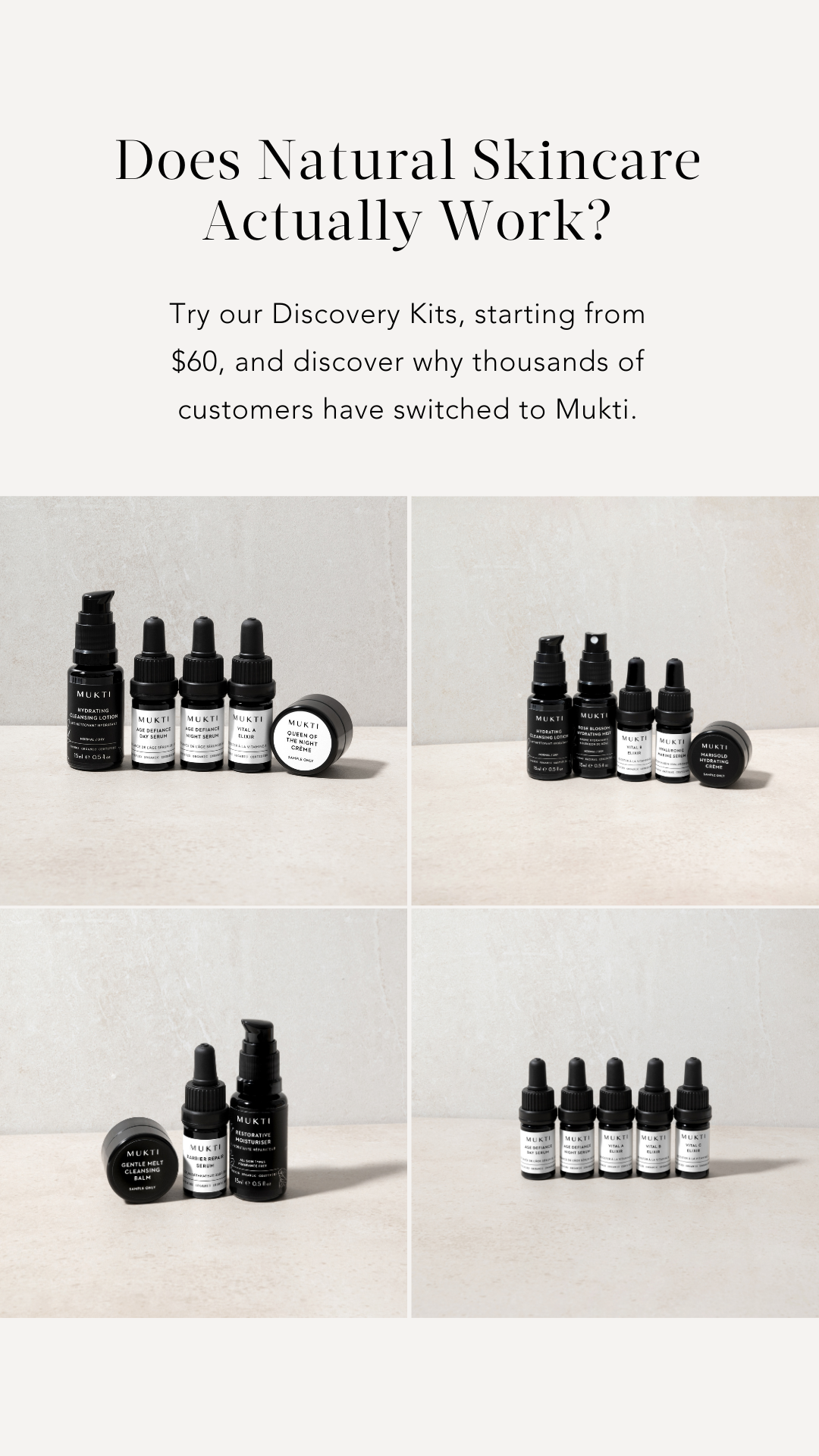Mukti Organics Facebook ad