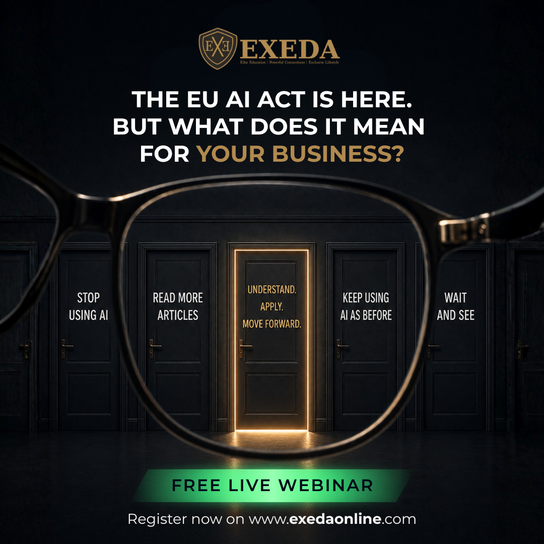 EXEDA Facebook ad: EU AI ACT & AI COMPLIANCE