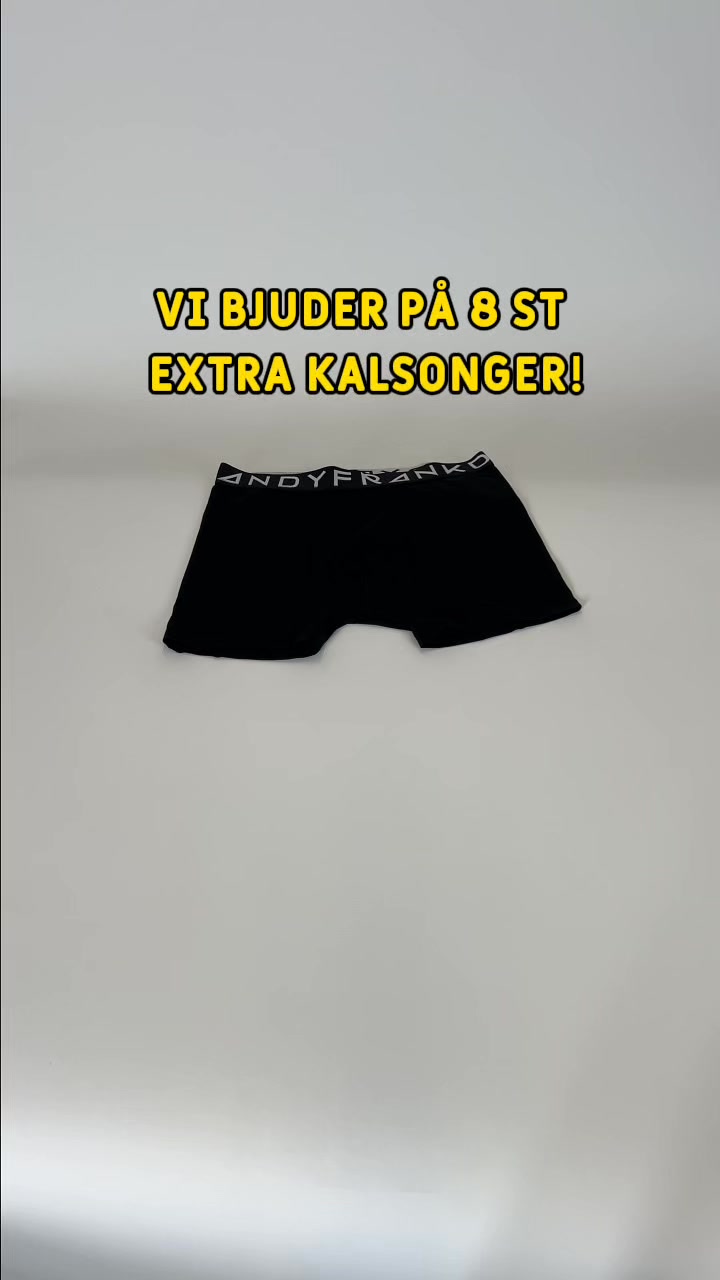 Frank Dandy Facebook ad: 8 kalsonger på köpet!