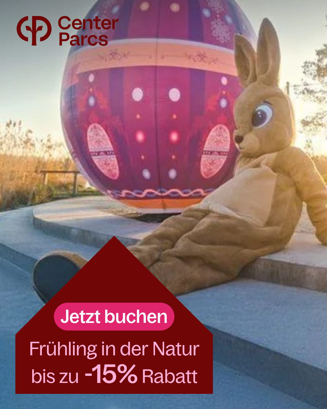 Center Parcs Deutschland Facebook ad from Feb 26, 2026