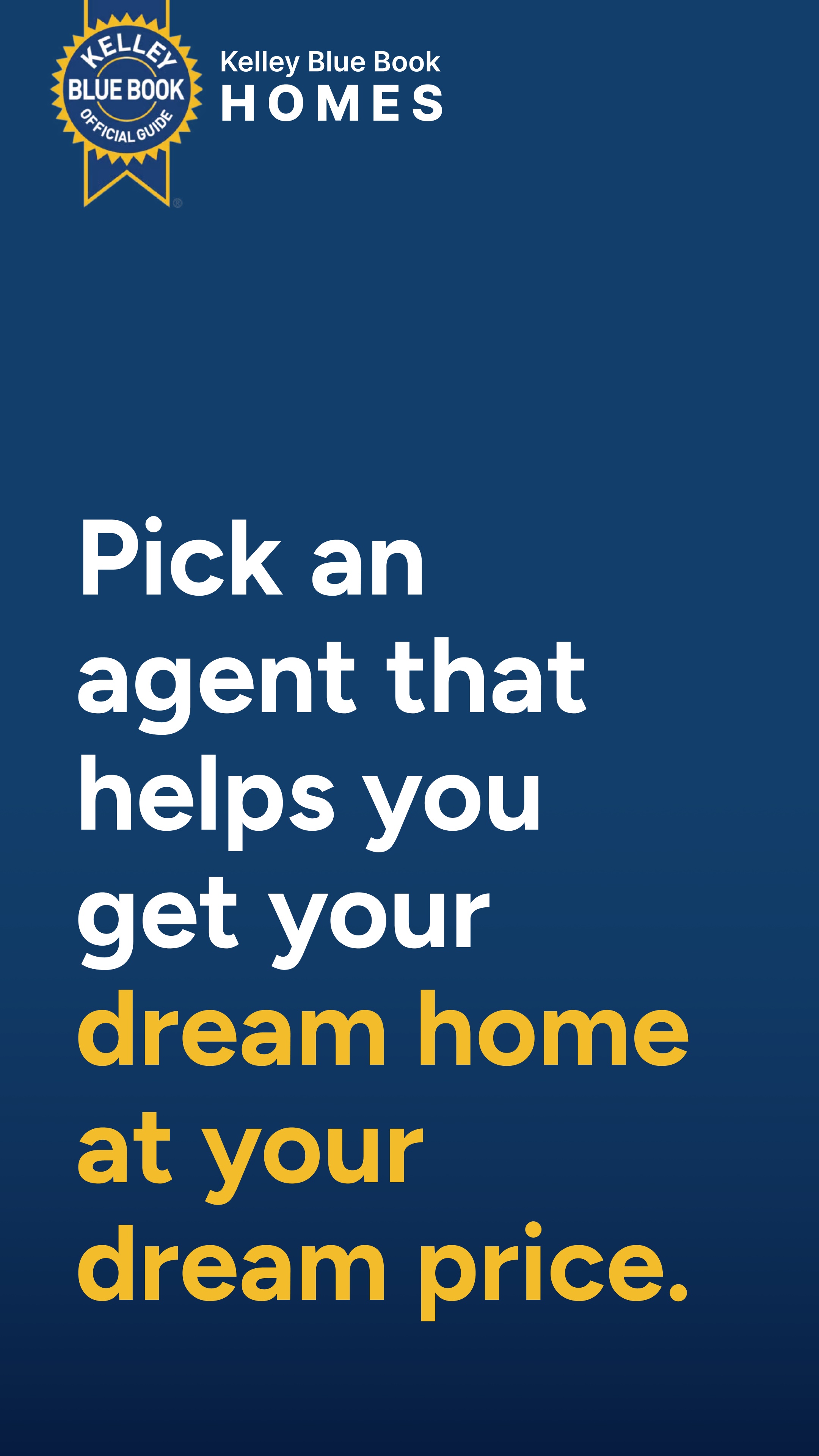 Kelley Blue Book Homes Facebook ad: Find a proven local agent