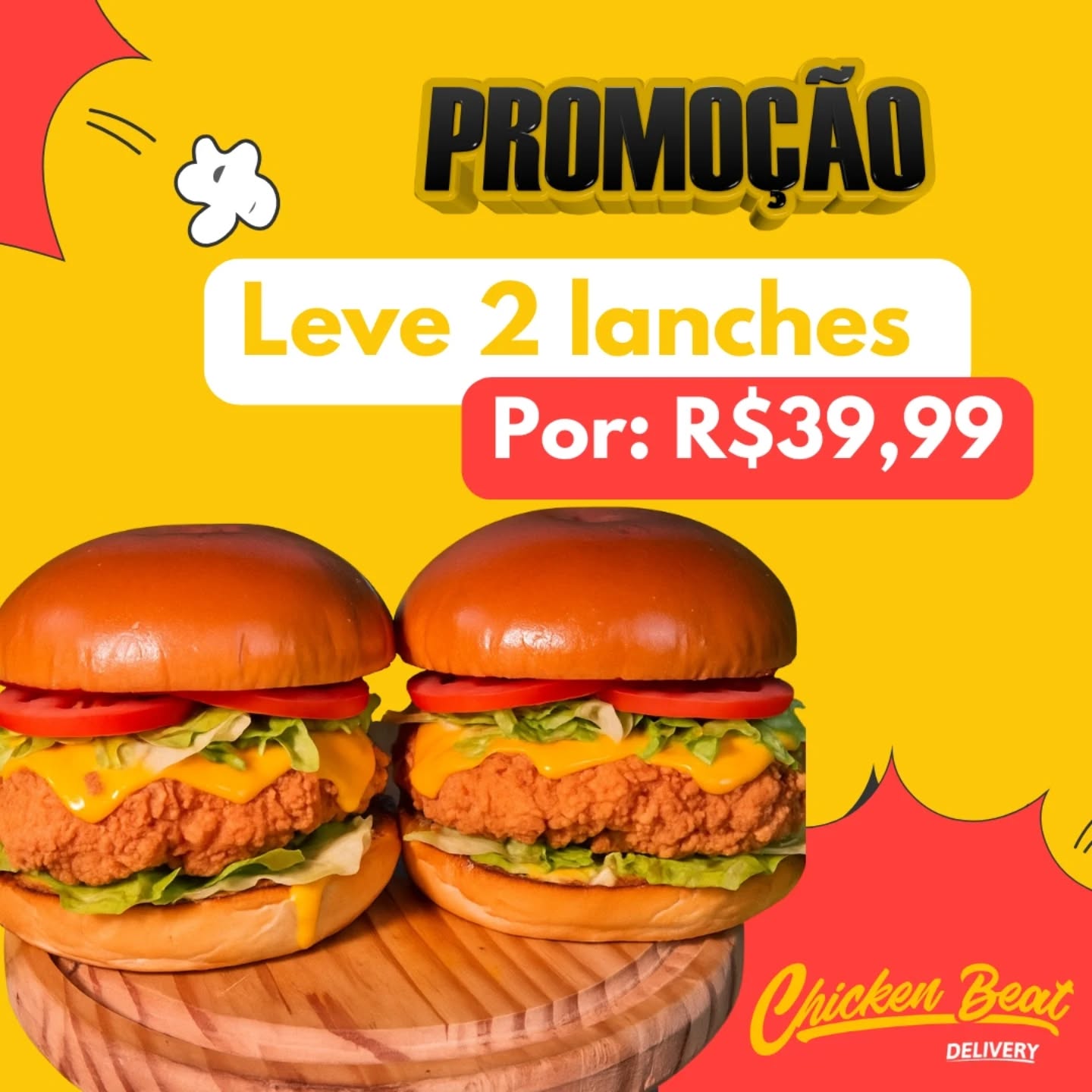 Chicken Beat Facebook ad: Promoção!