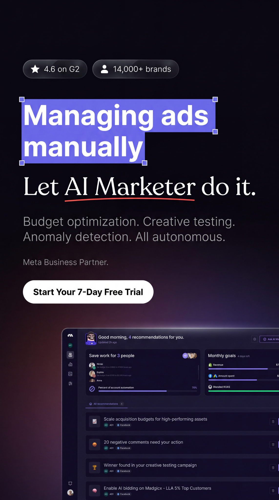 madgicx.com Facebook ad
