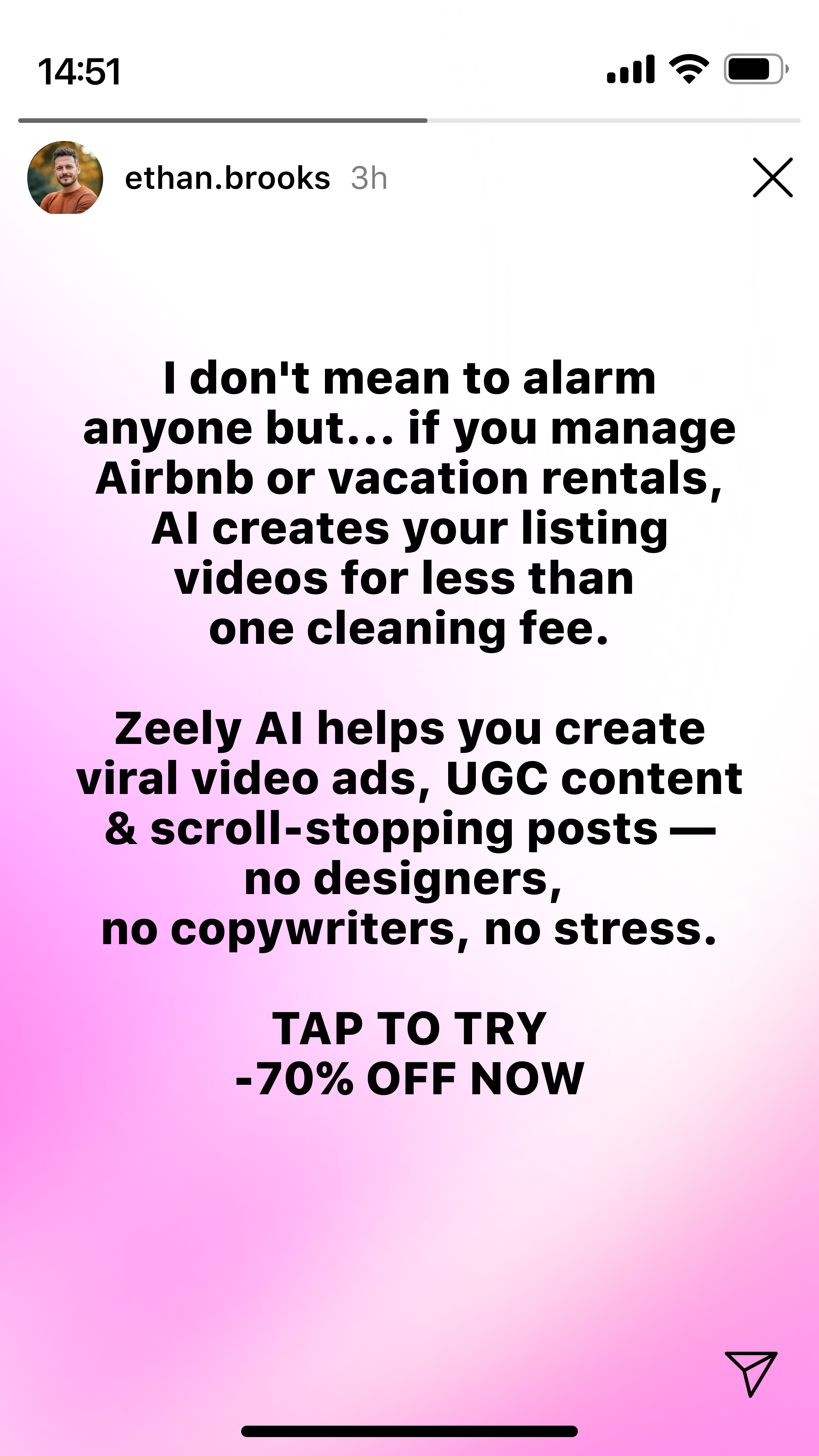 Zeely Facebook ad
