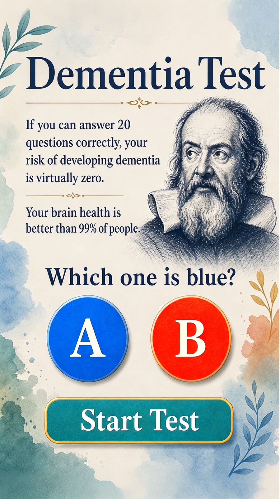 Allofapps2 Facebook ad: 1-Min Brain Test for Your Memory