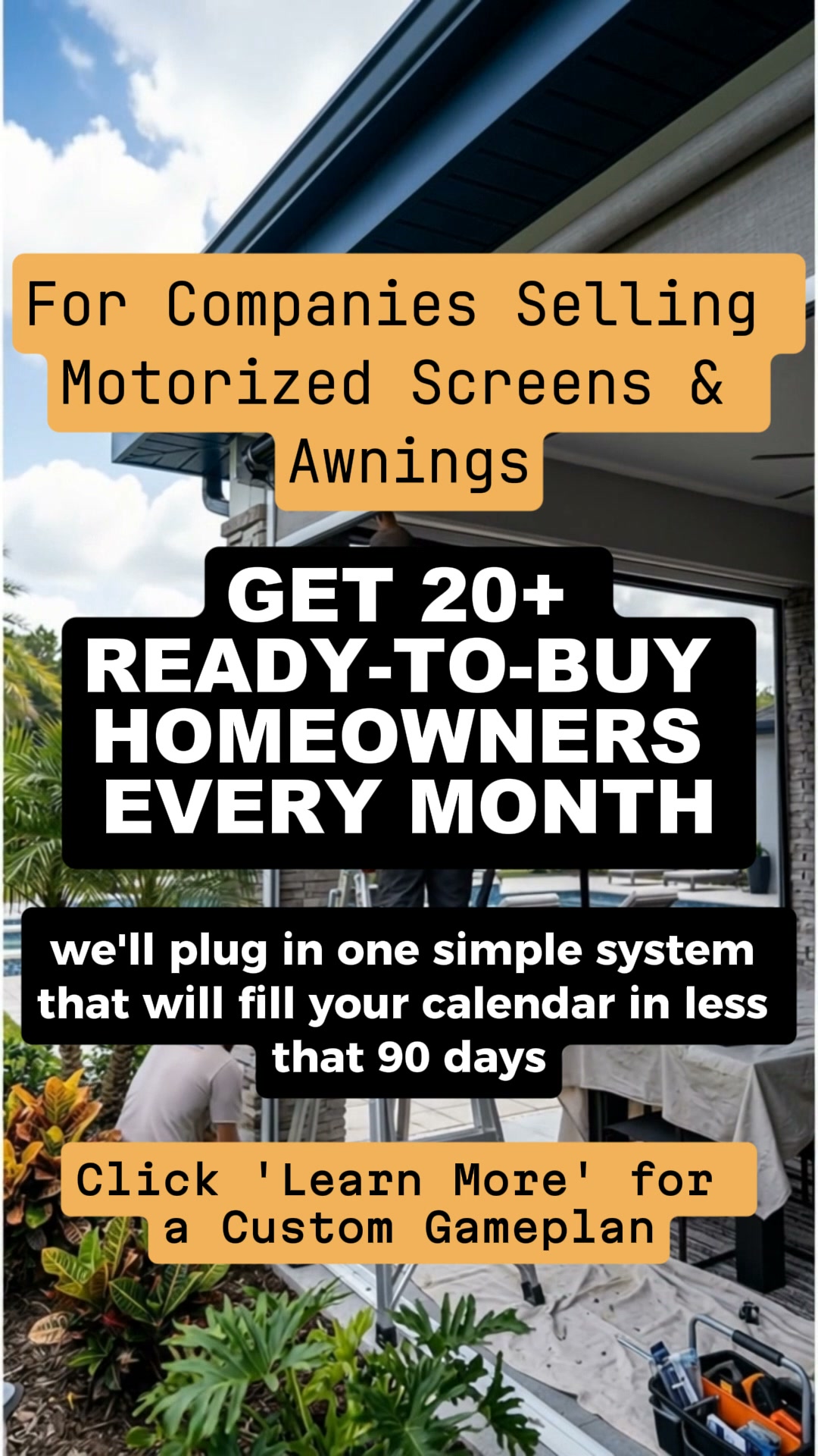 ShadePro Digital Facebook ad: 20+ Ready-to-Buy Homeowners - Guaranteed