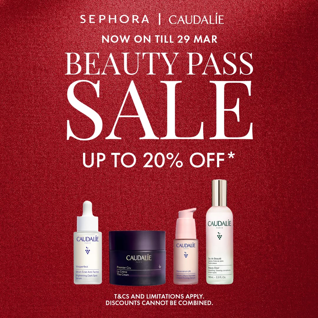 Caudalie Facebook ad: 20% OFF Caudalie at Sephora