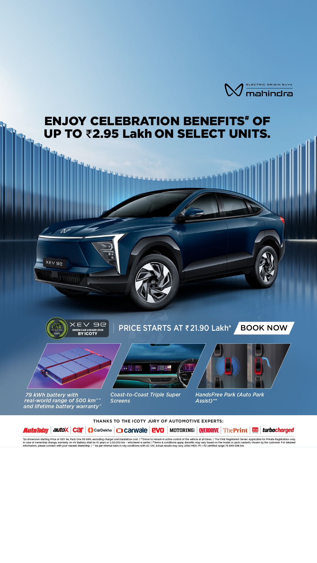Mahindra Electric SUVs Facebook ad from Mar 13, 2026