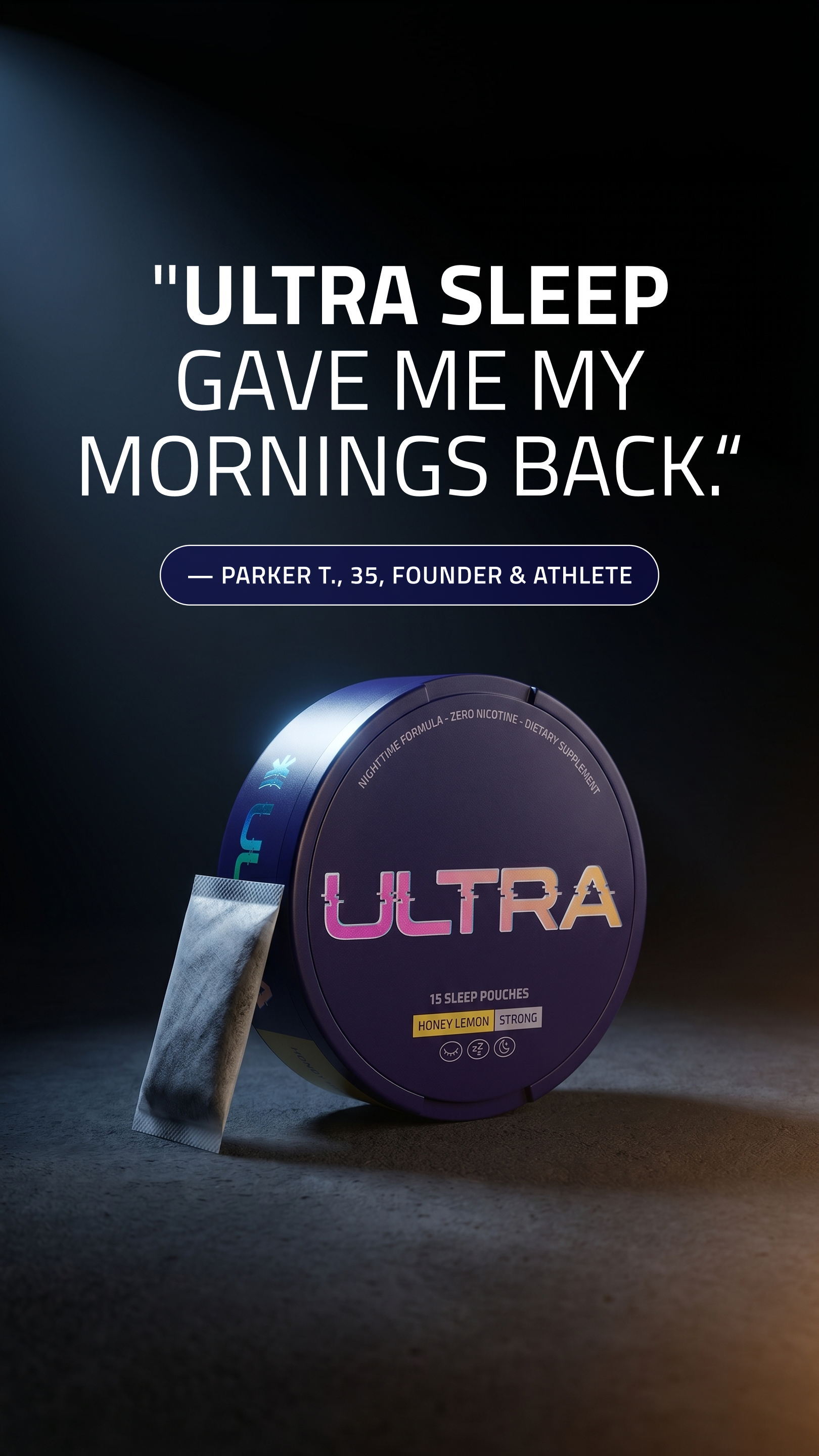 Ultra Pouches Facebook ad