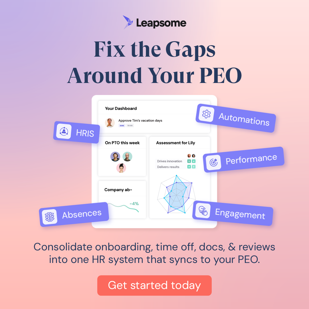 Leapsome Facebook ad