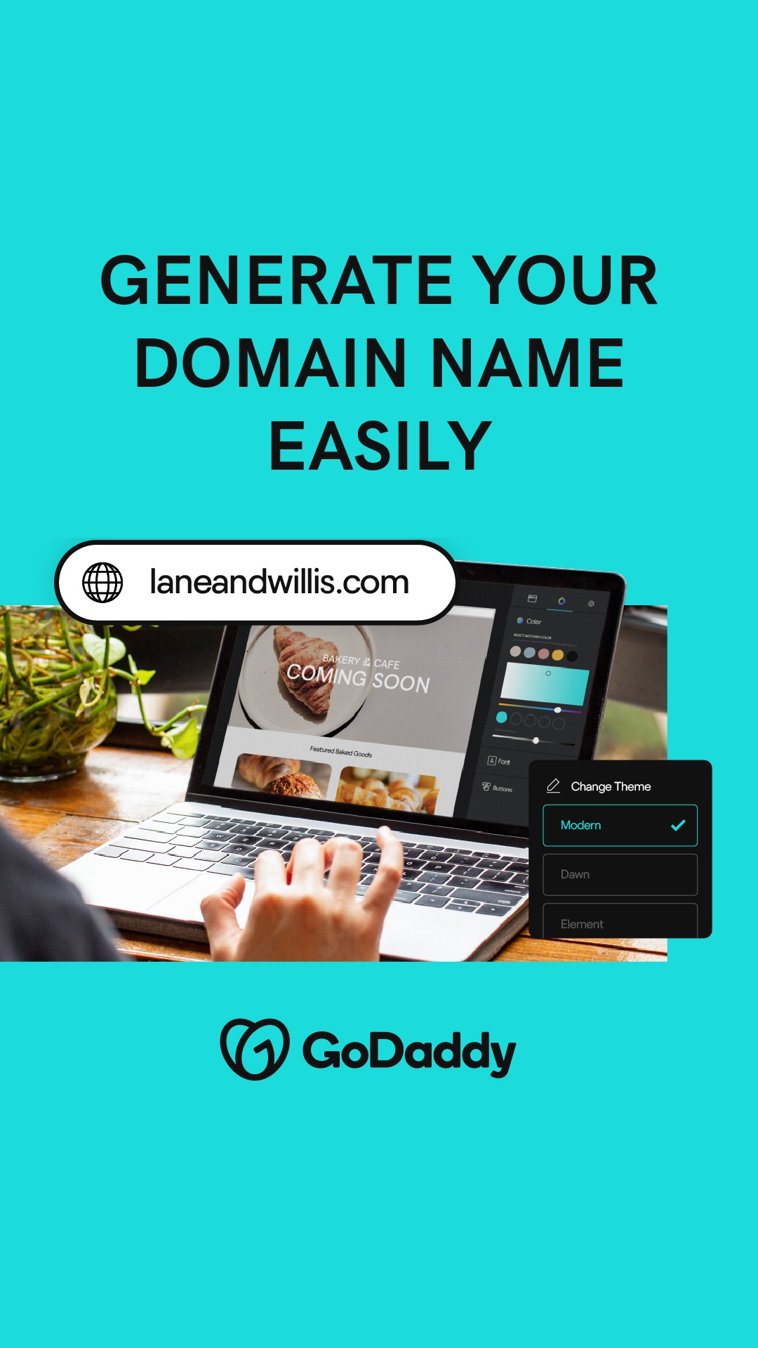 GoDaddy Facebook ad