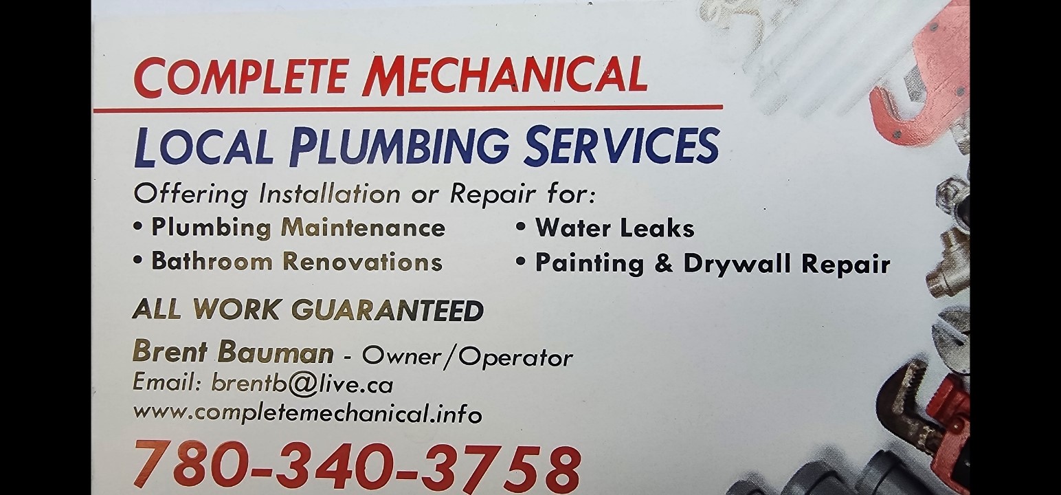 Complete Mechanical Facebook ad: Affordable Same Day Plumbing Services.