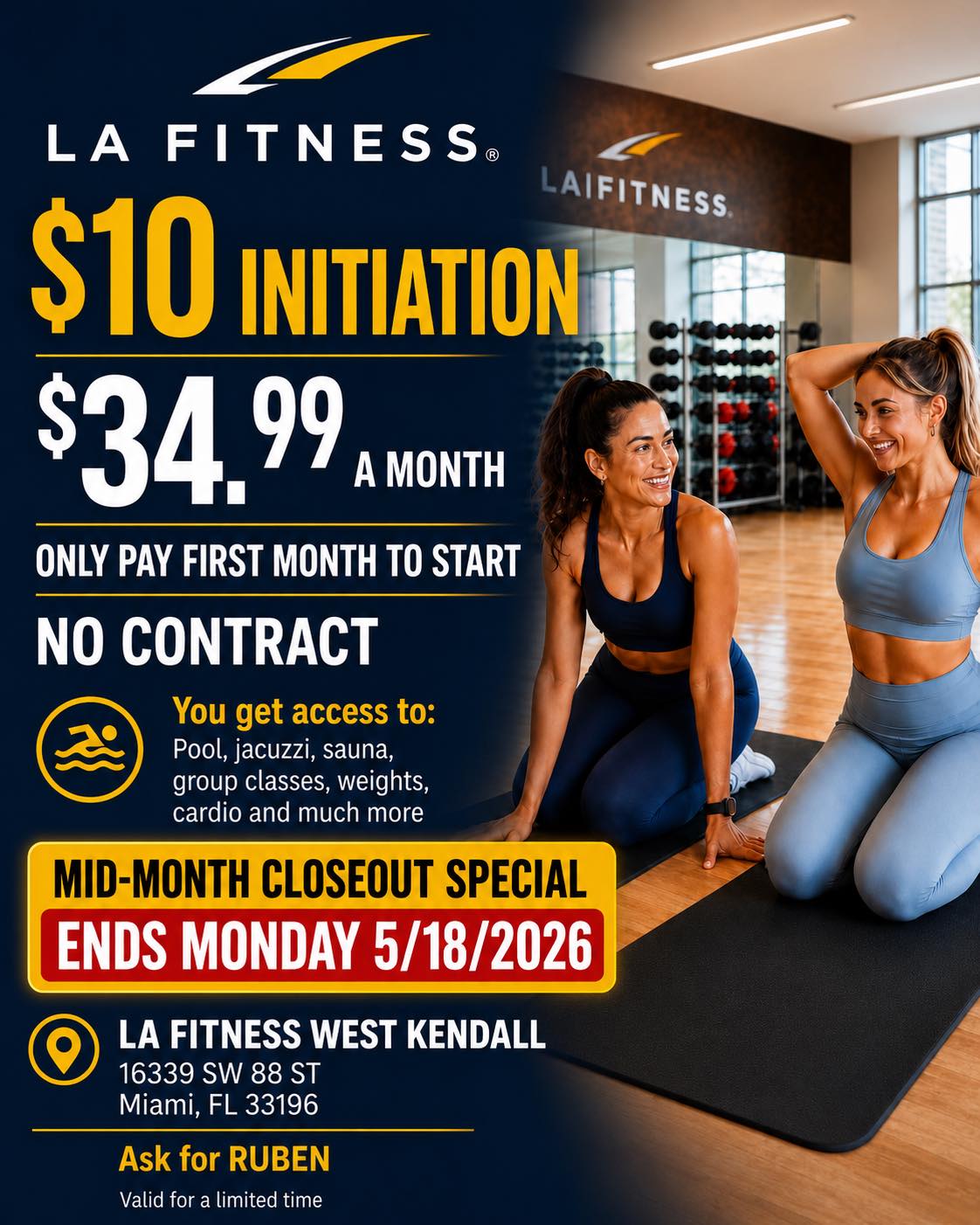 LAFitnessMiami Facebook ad