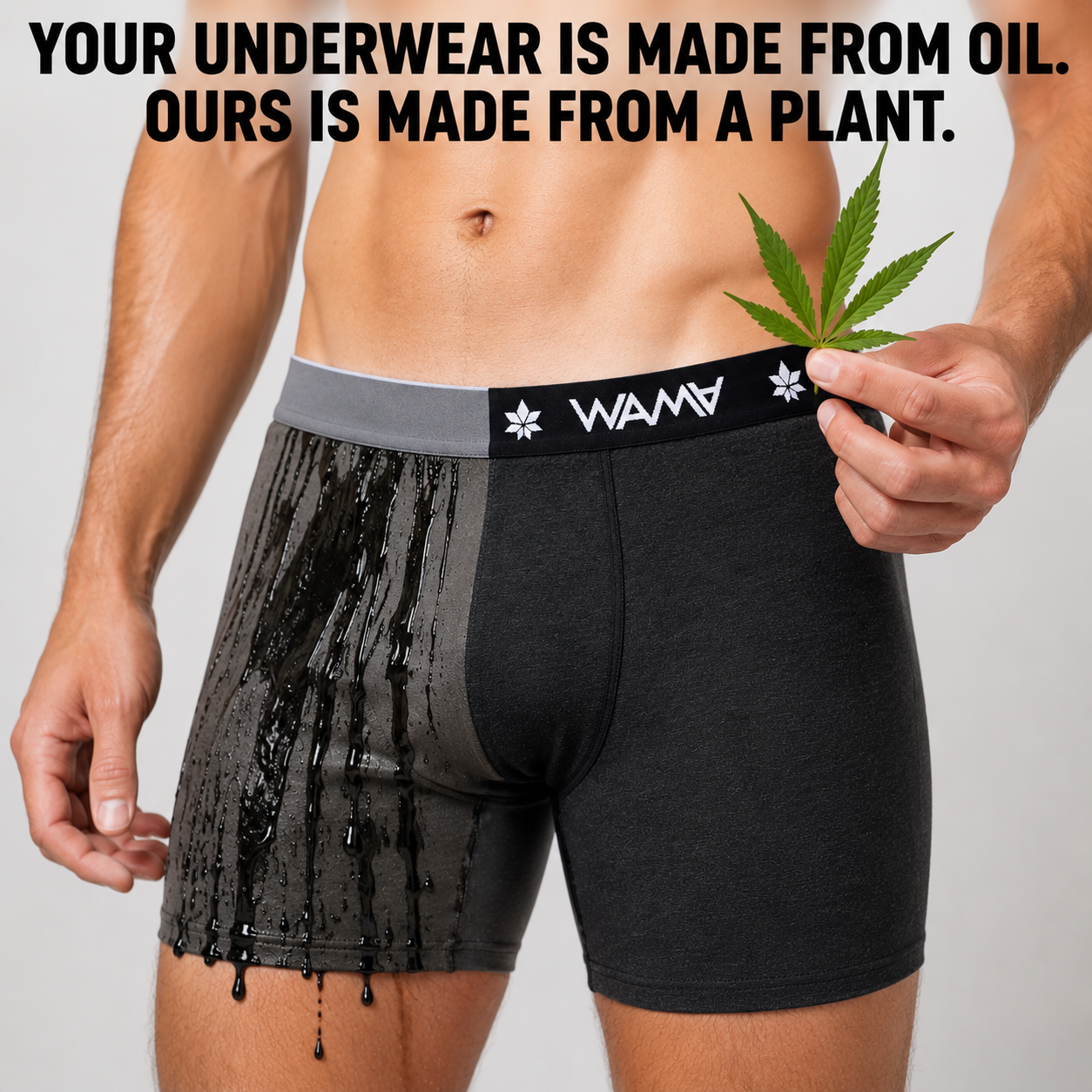 WAMA Facebook ad: Your Underwear Is Plastic